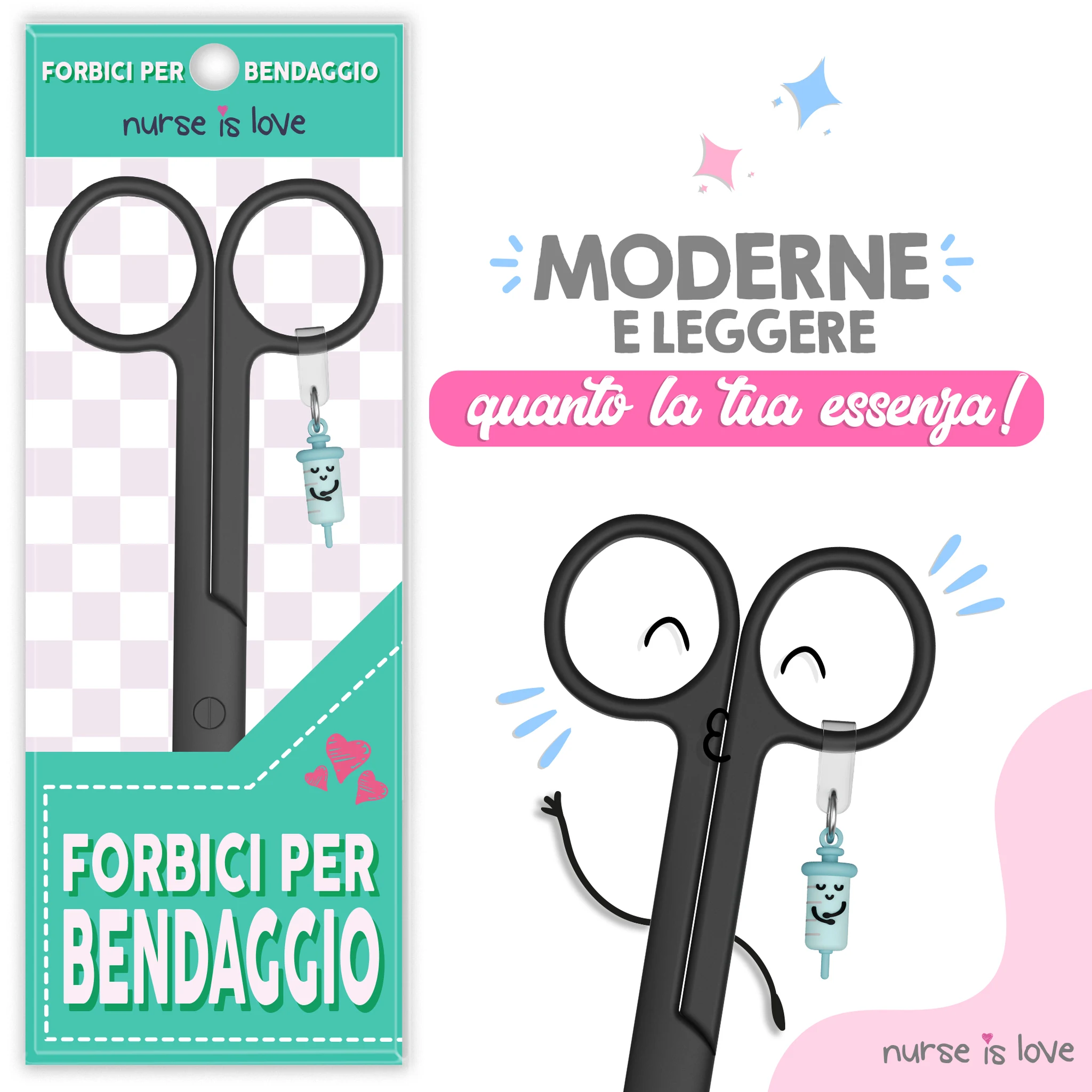 Forbici Infermieristiche Pico di Pato Black