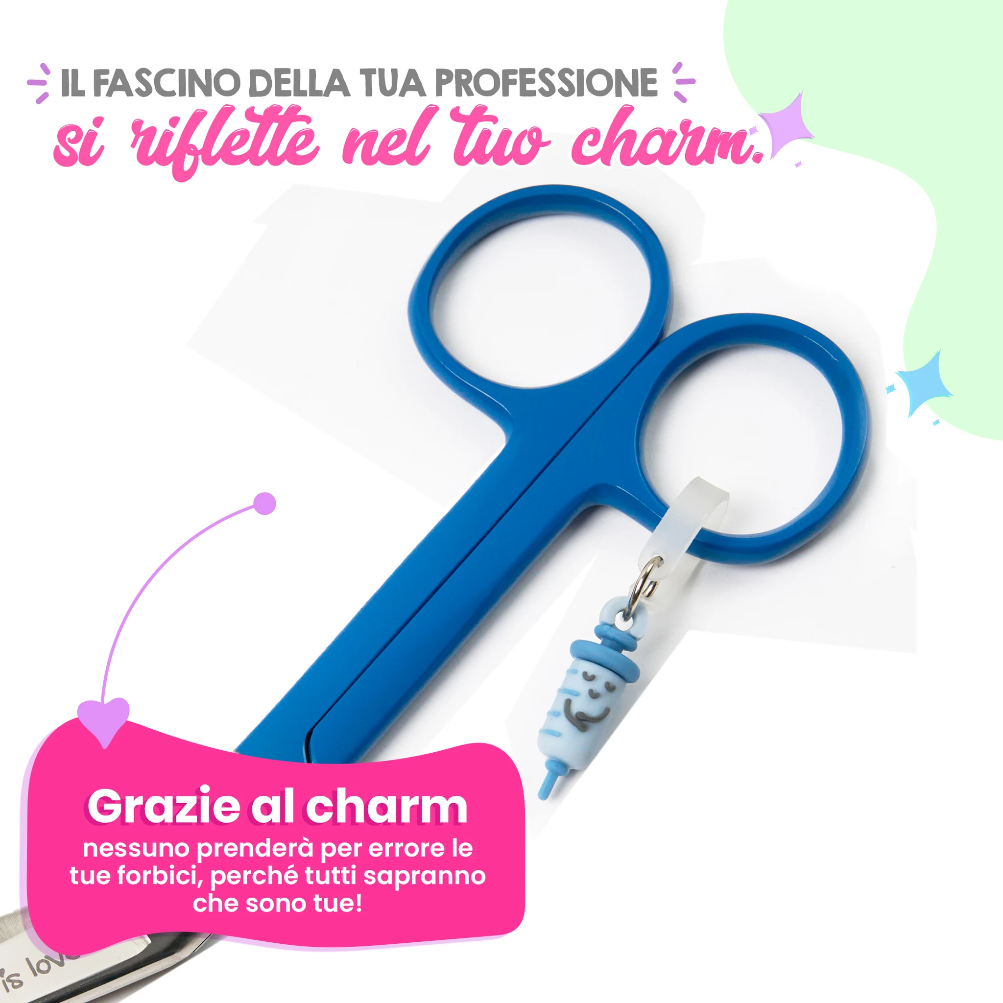 Forbici da Infermieristica a Becco d’Anatra Blu