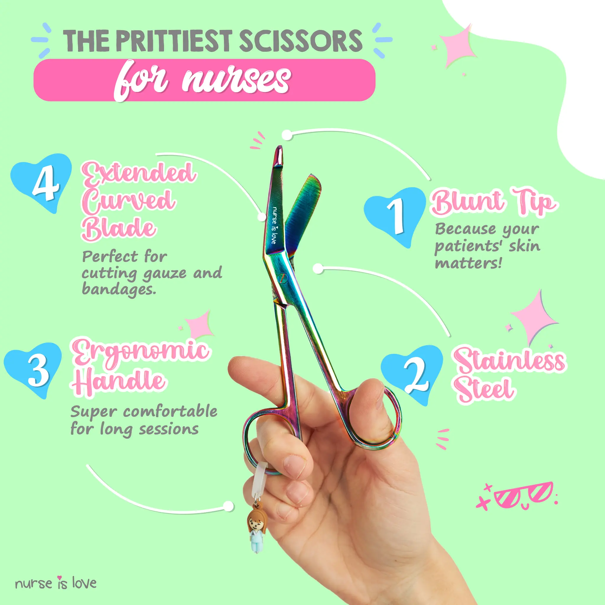 Nursing Chromium Duckbill Scissors 