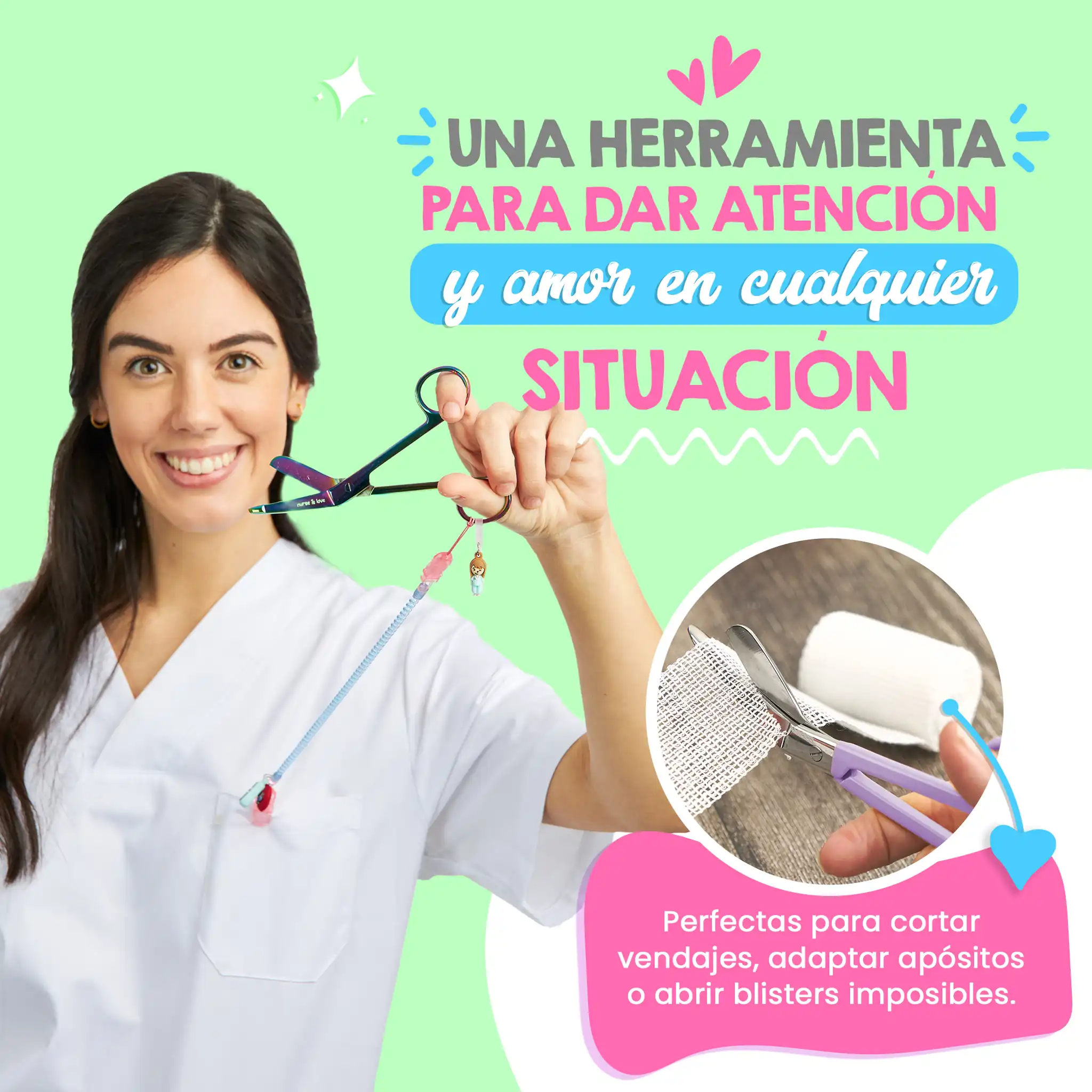 Tijeras Enfermería Pico de Pato Cromium