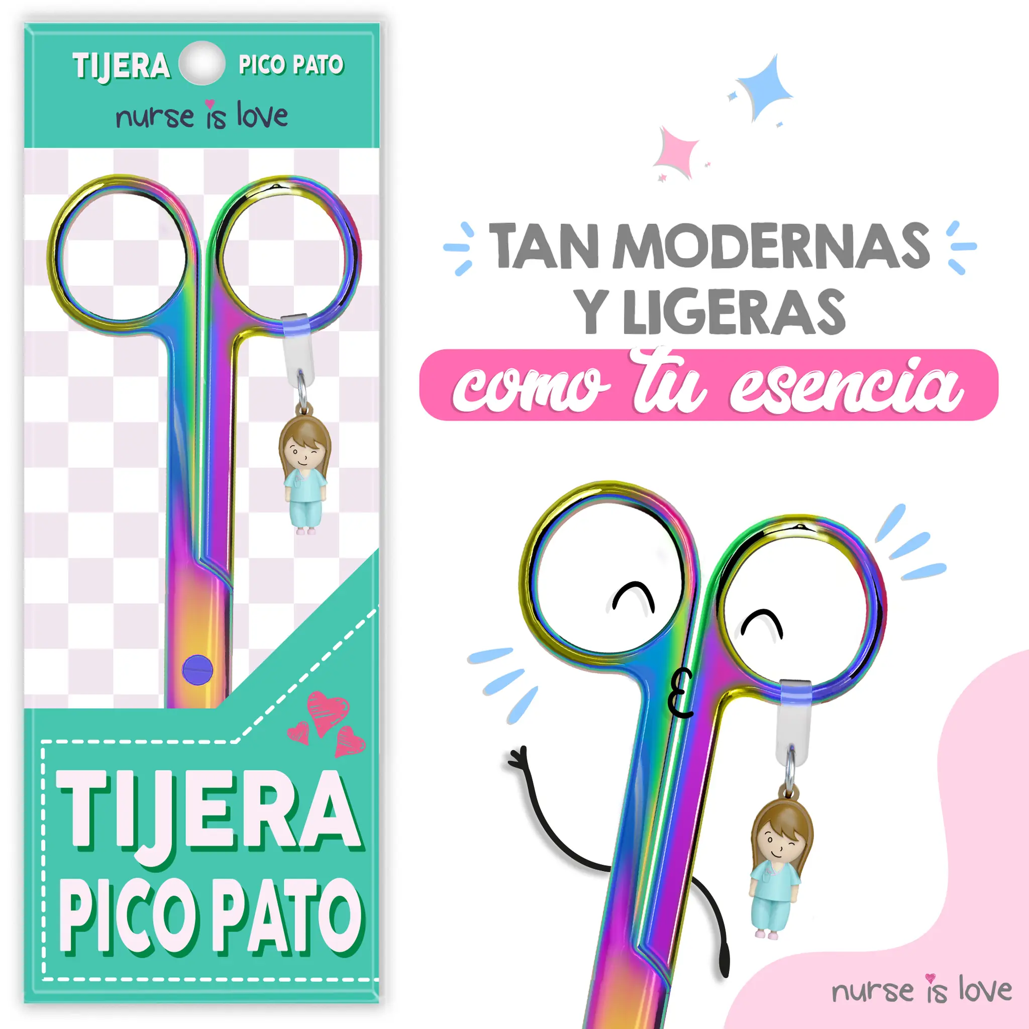 Tijeras Enfermería Pico de Pato Cromium