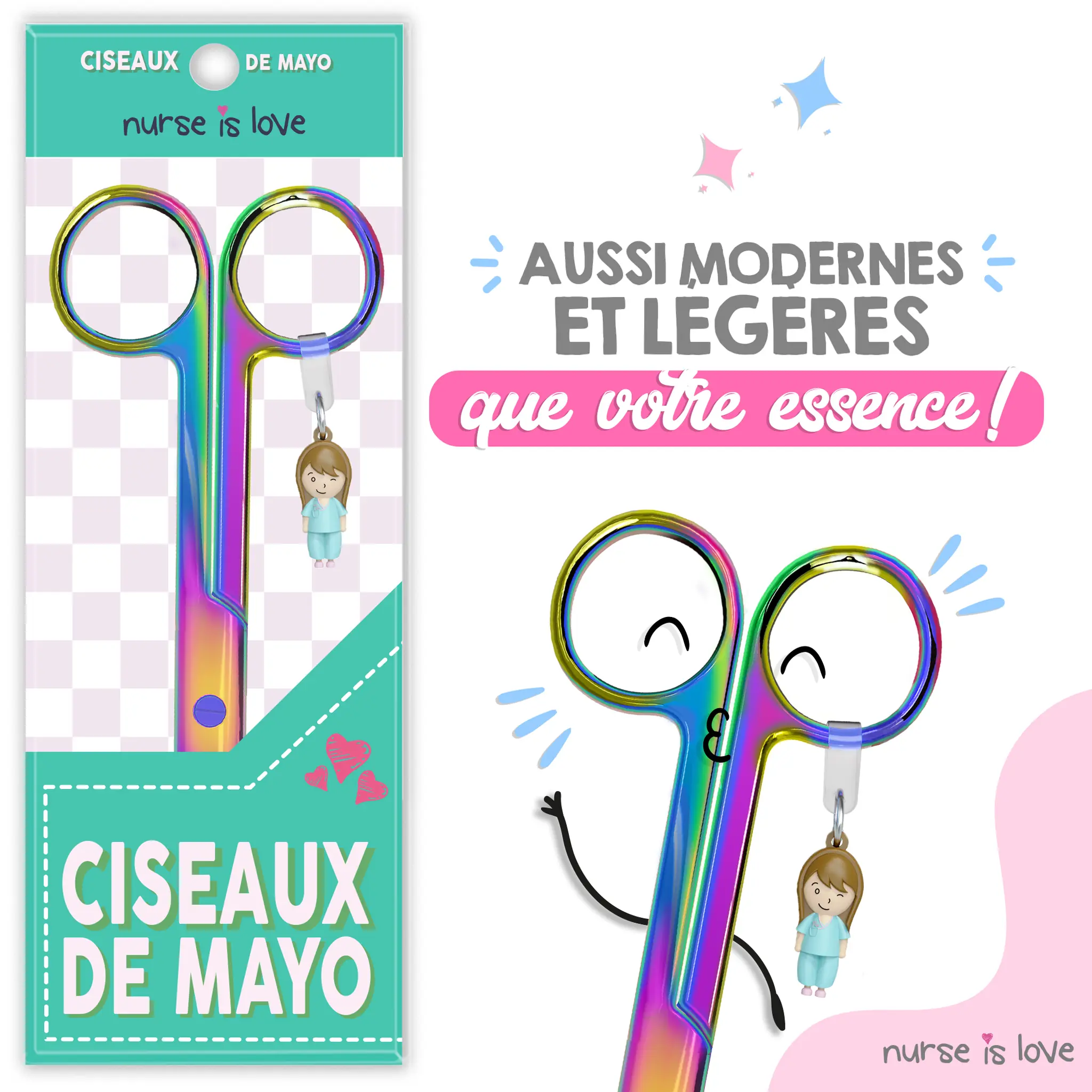Ciseaux d’Infirmier à Bec de Canard Cromium