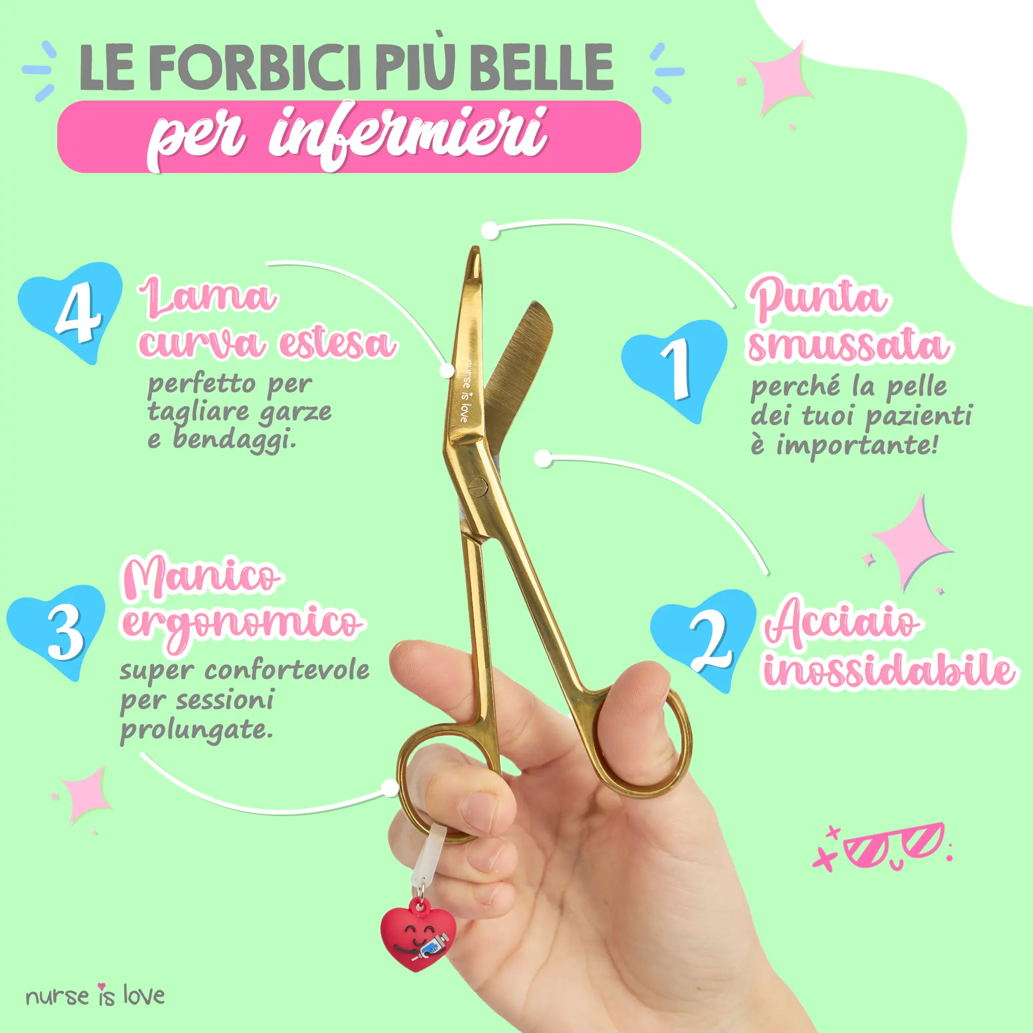 Forbici Infermieristiche Pico di Pato Gold