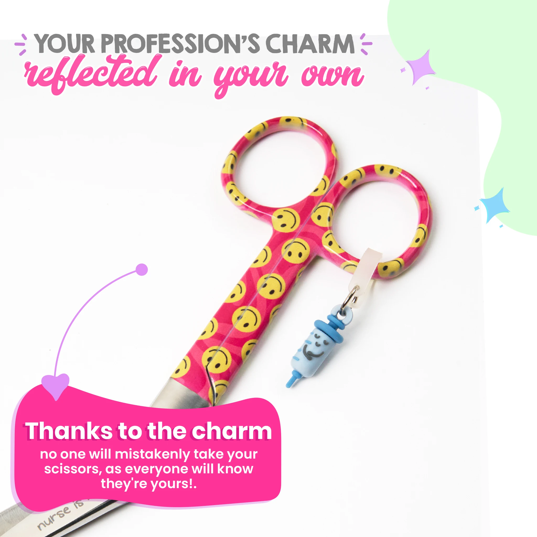 Nursing Happy Face Duckbill Scissors
