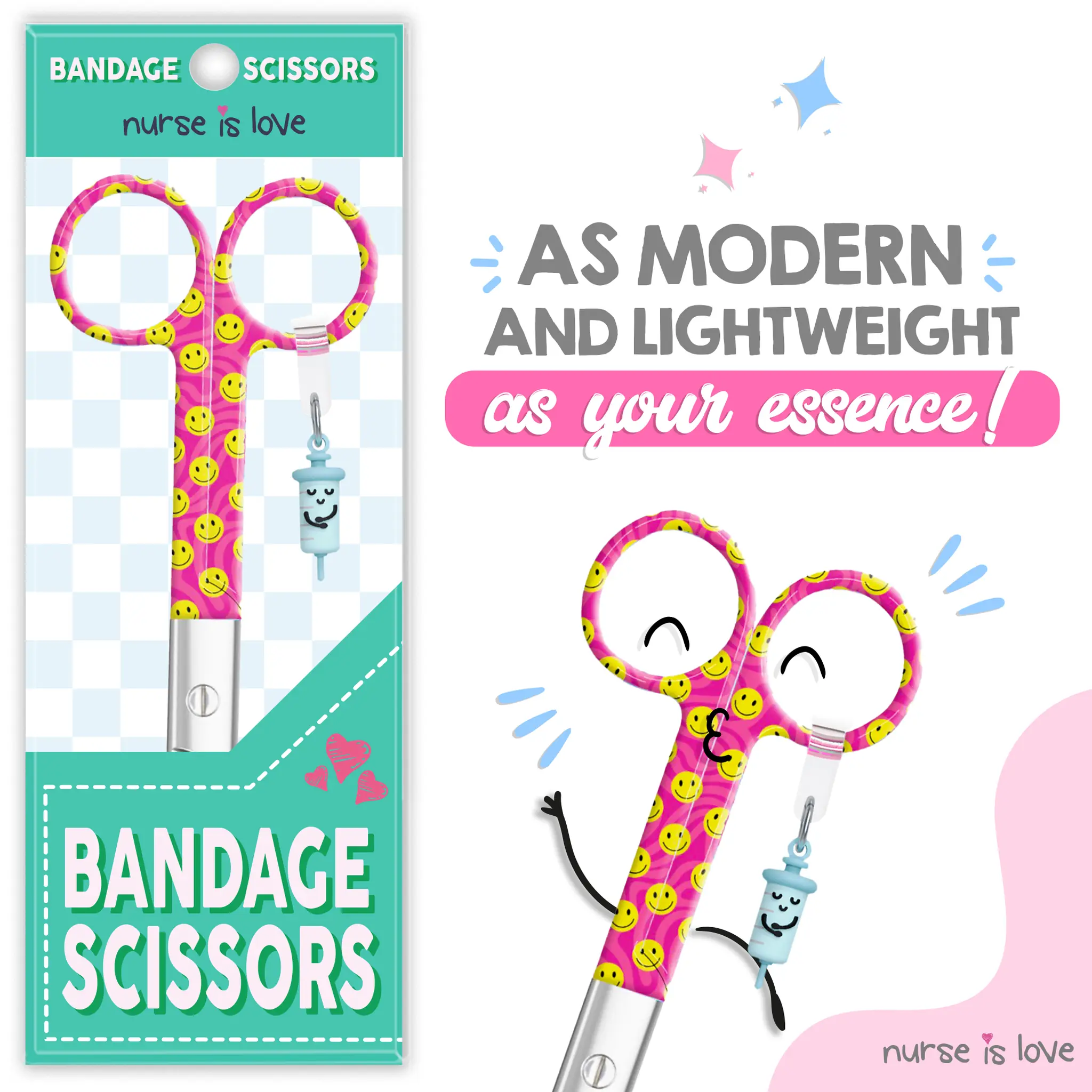 Nursing Happy Face Duckbill Scissors