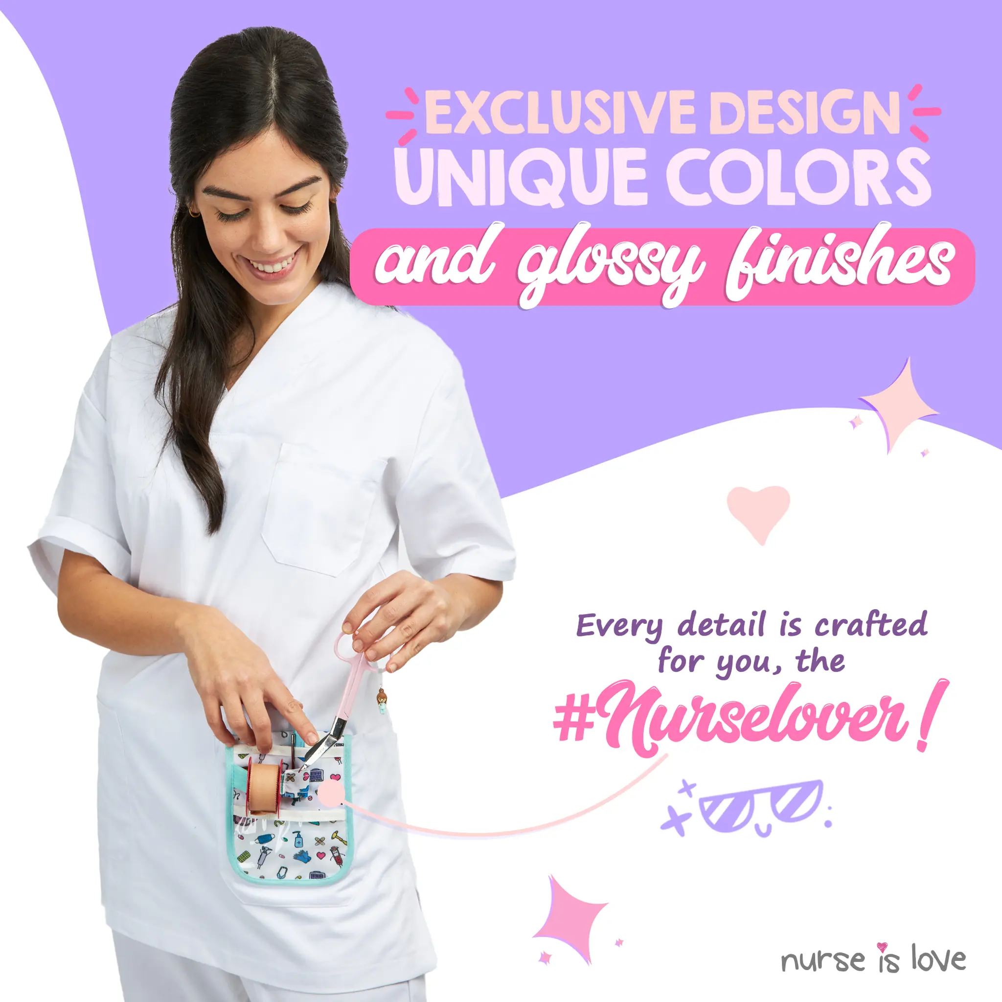 Nursing Pink Duckbill Scissors 