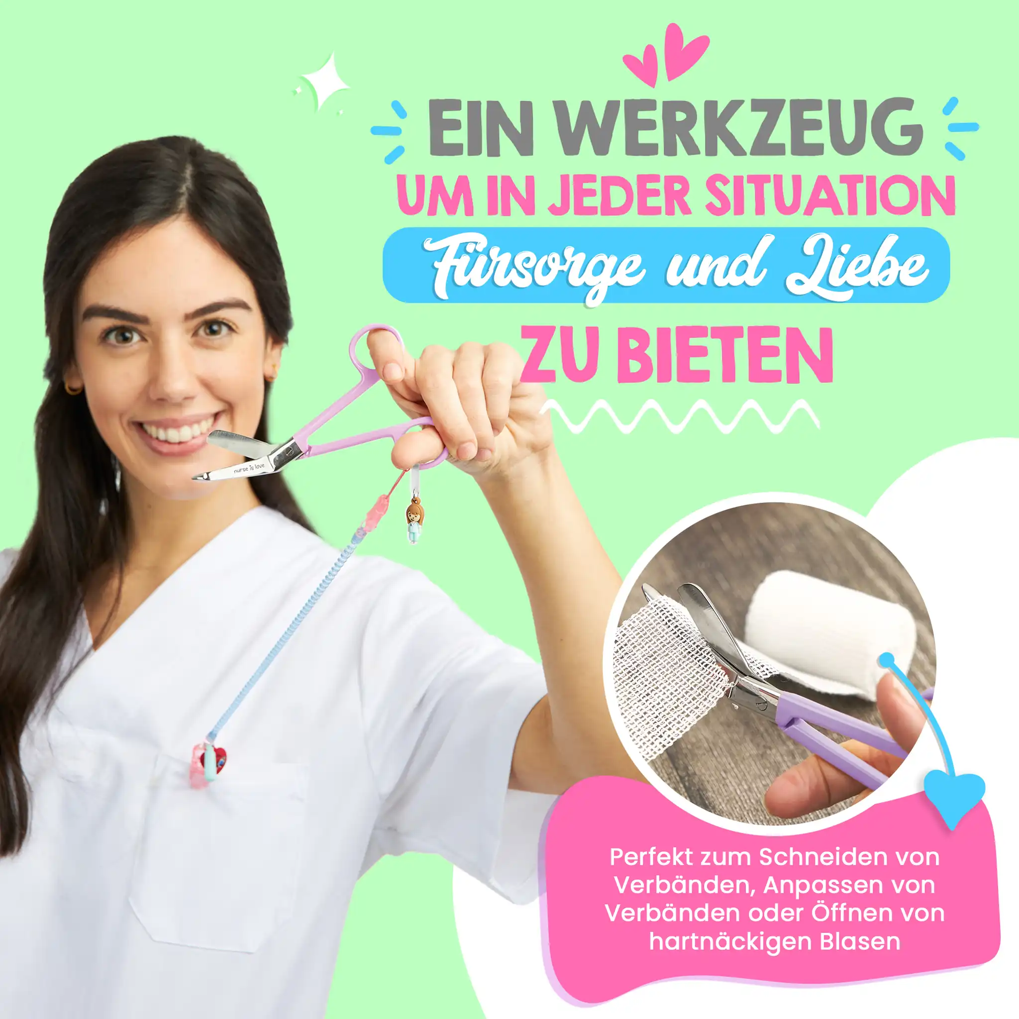 Lila Entenschnabel-Pflegeschere