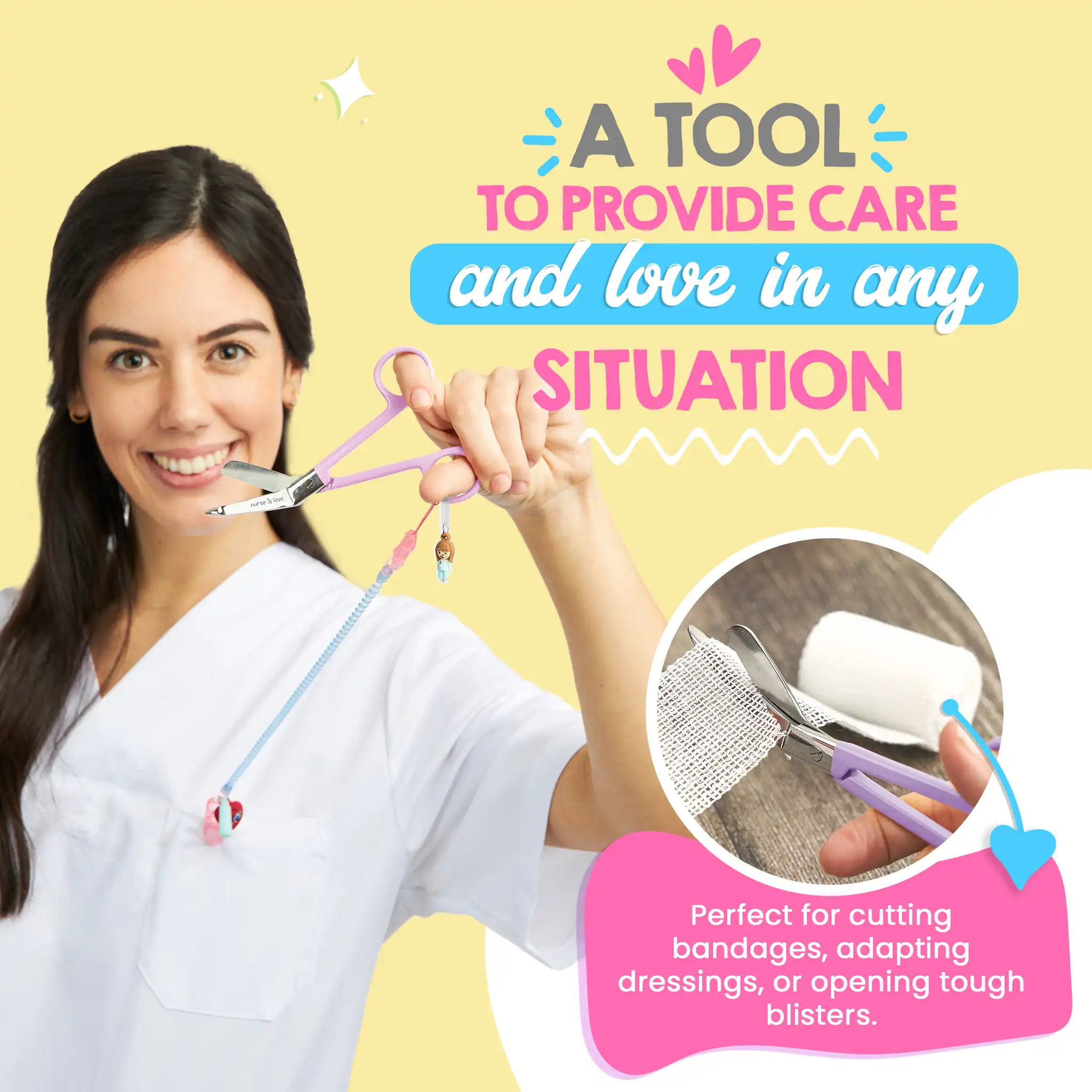 Nursing Purple Duckbill Scissors 
