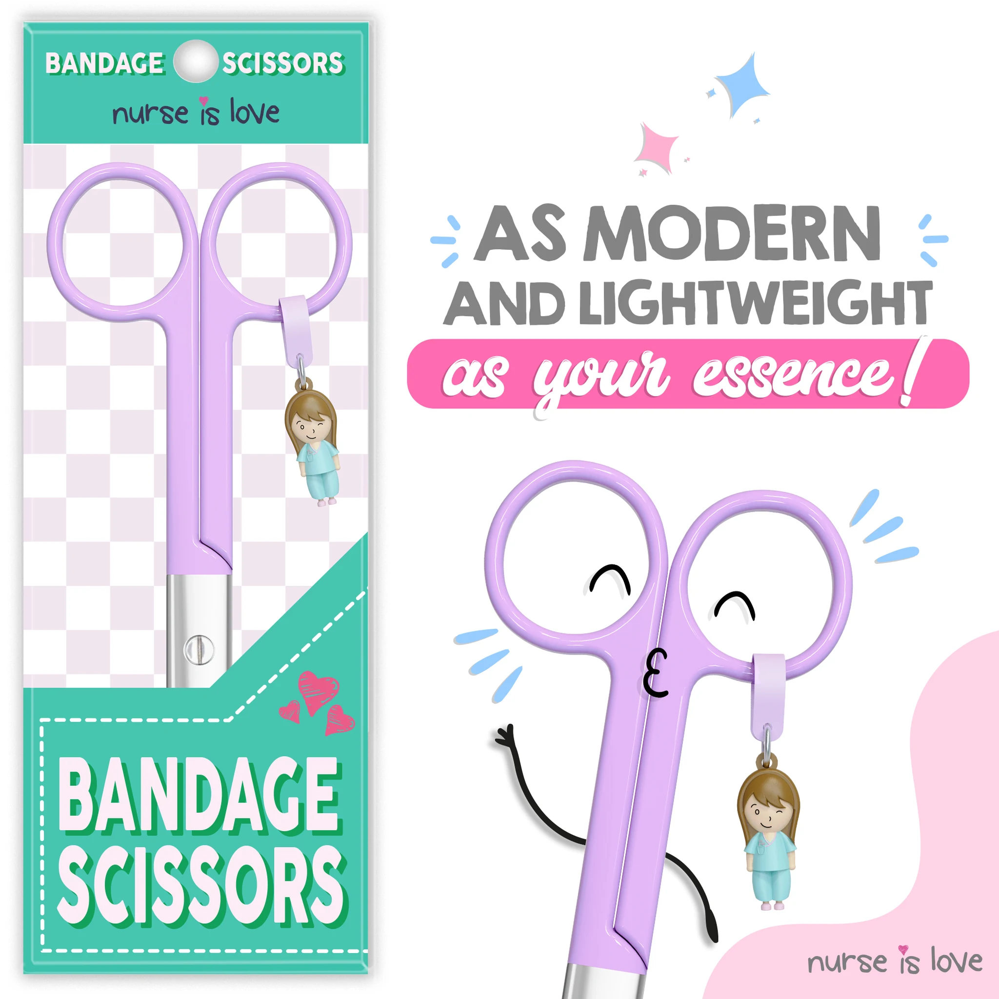 Nursing Purple Duckbill Scissors 