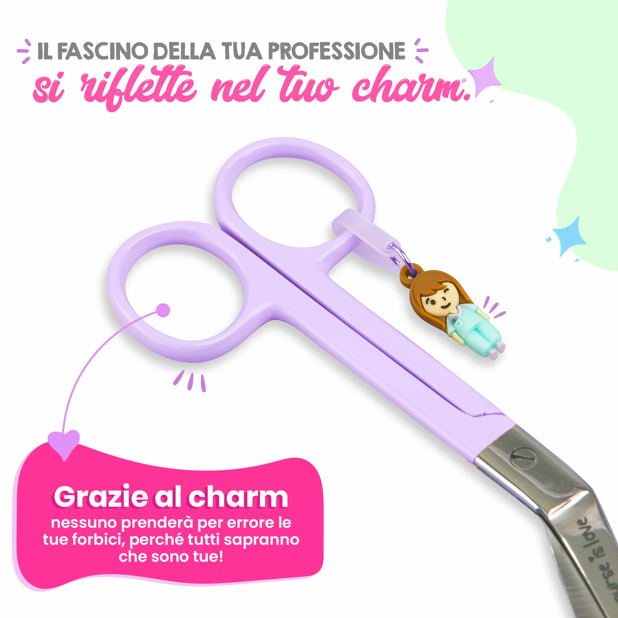 Forbici Infermieristiche Pico di Pato Viola