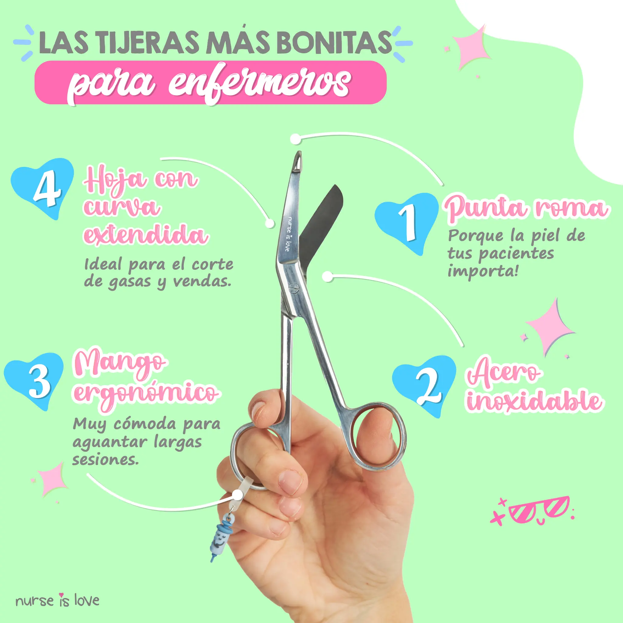 Tijeras Enfermería Pico de Pato