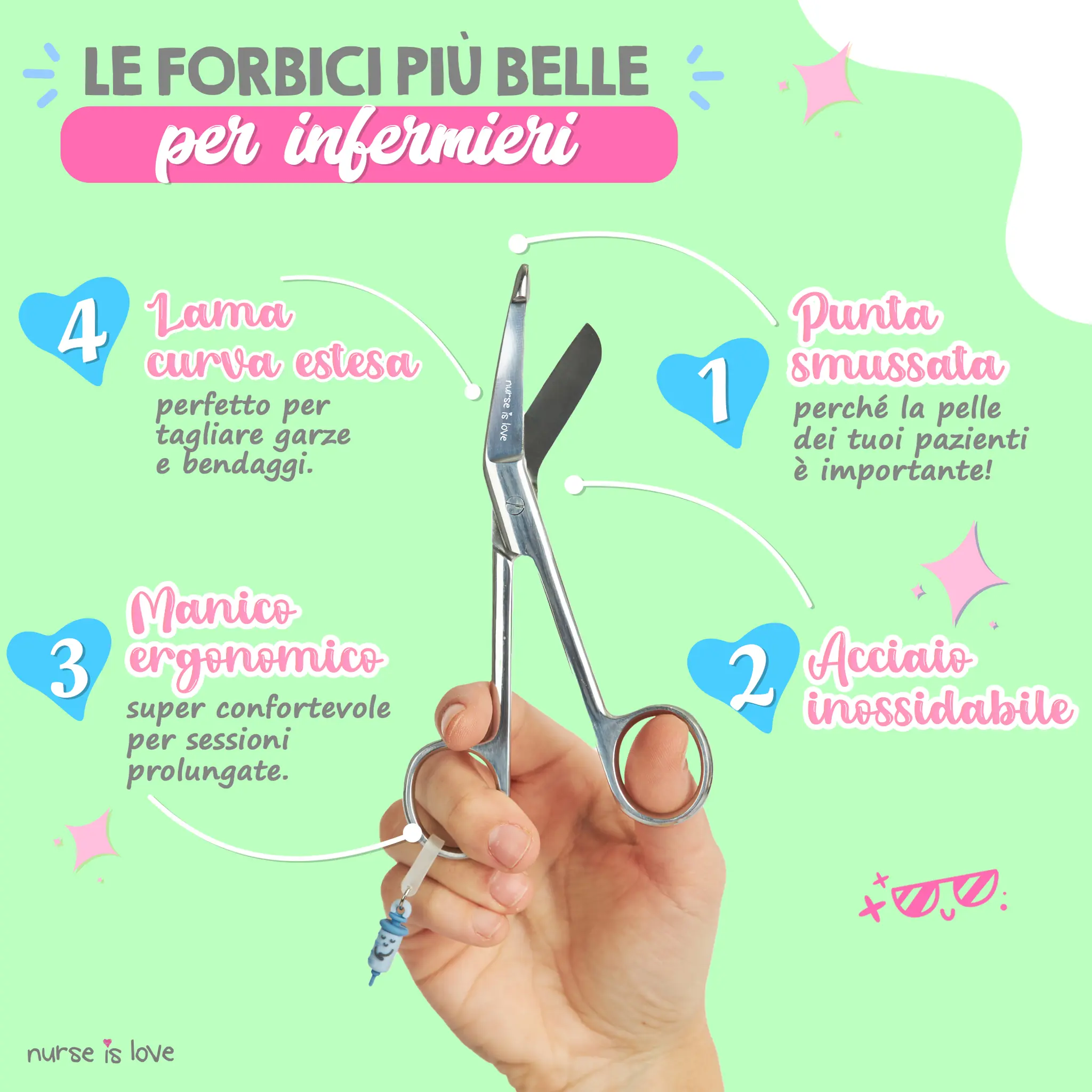 Forbici Infermieristiche Pico di Pato