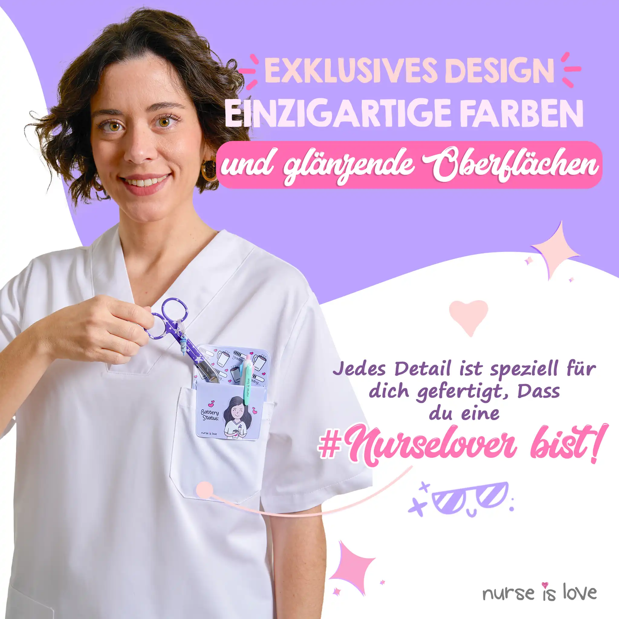Pflege Schere Entenschnabel Blaue Sterne