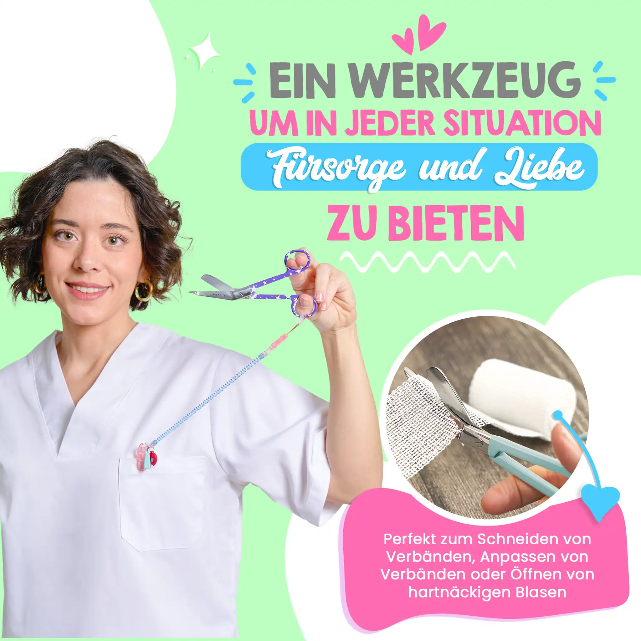 Pflege Schere Entenschnabel Blaue Sterne