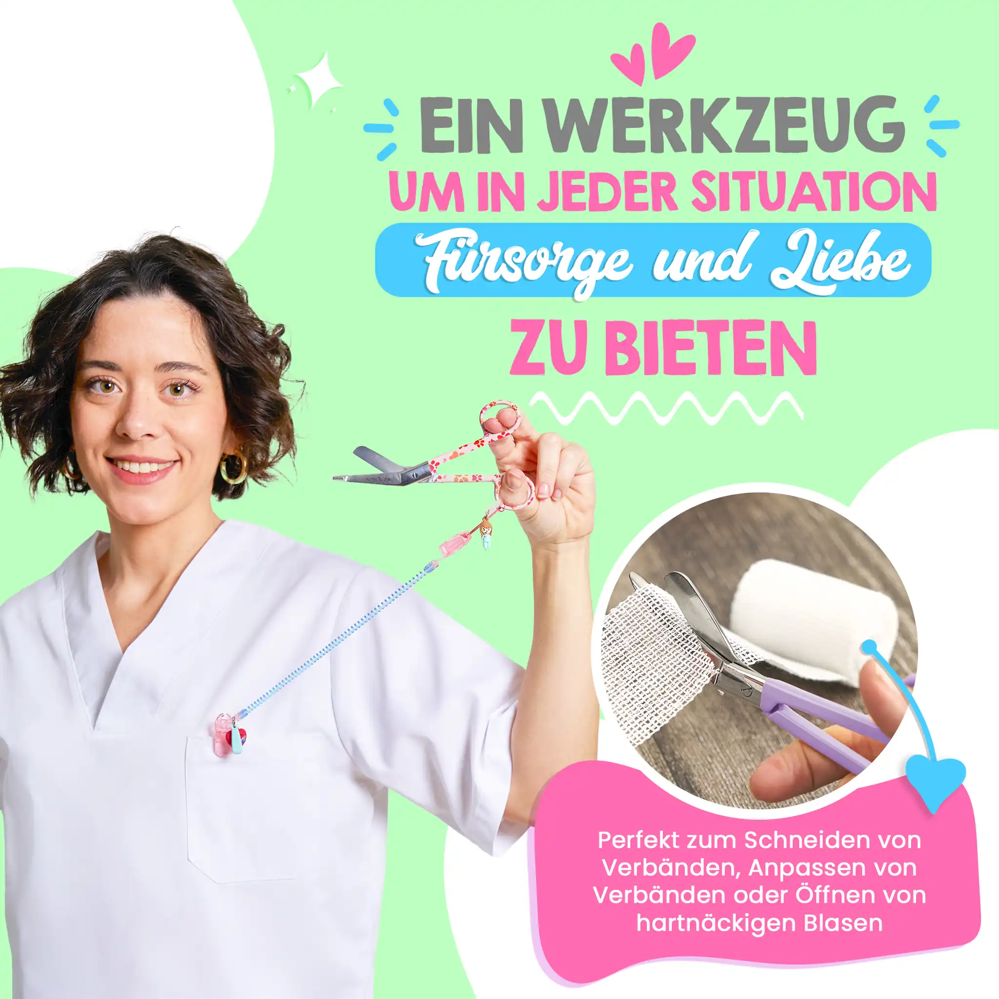 Pflege Schere Entenschnabel Orange Pfotenabdrücke
