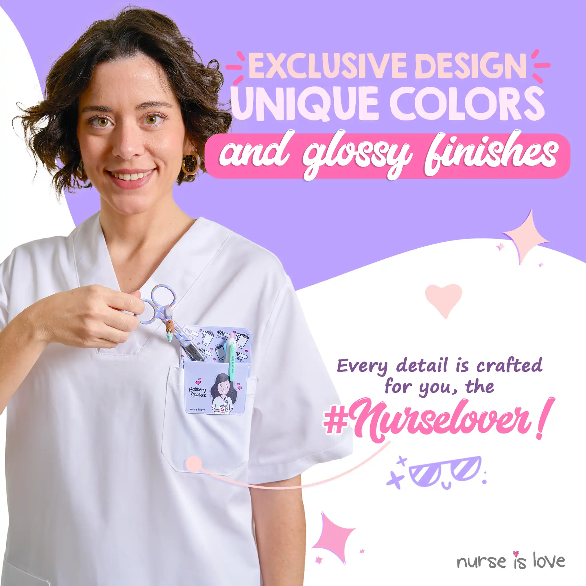 Nursing Rainbow Duckbill Scissors