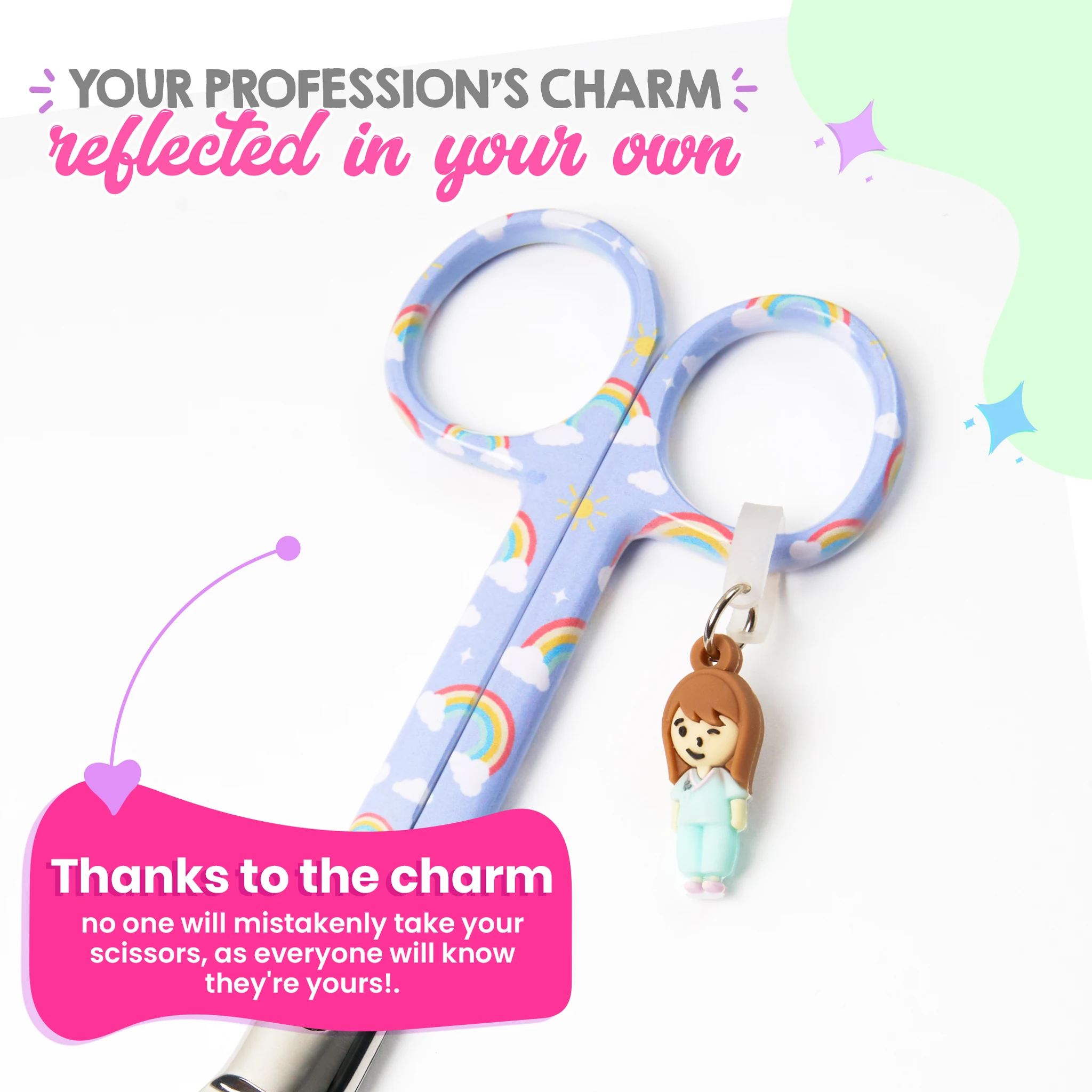 Nursing Rainbow Duckbill Scissors