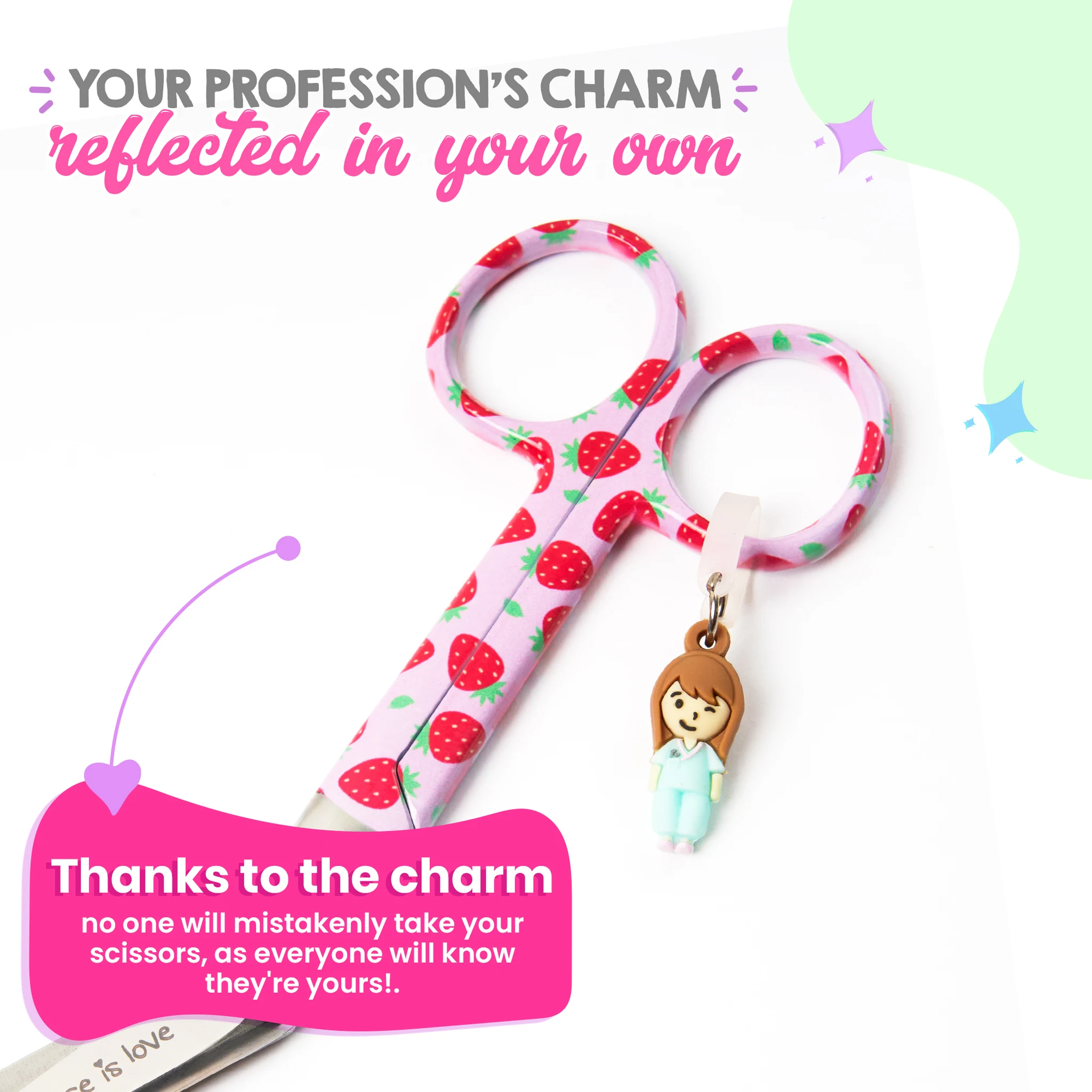 Nursing Strawberries Duckbill Scissors