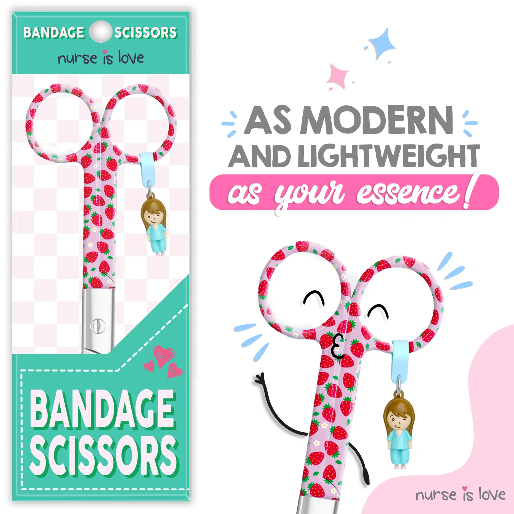Nursing Strawberries Duckbill Scissors