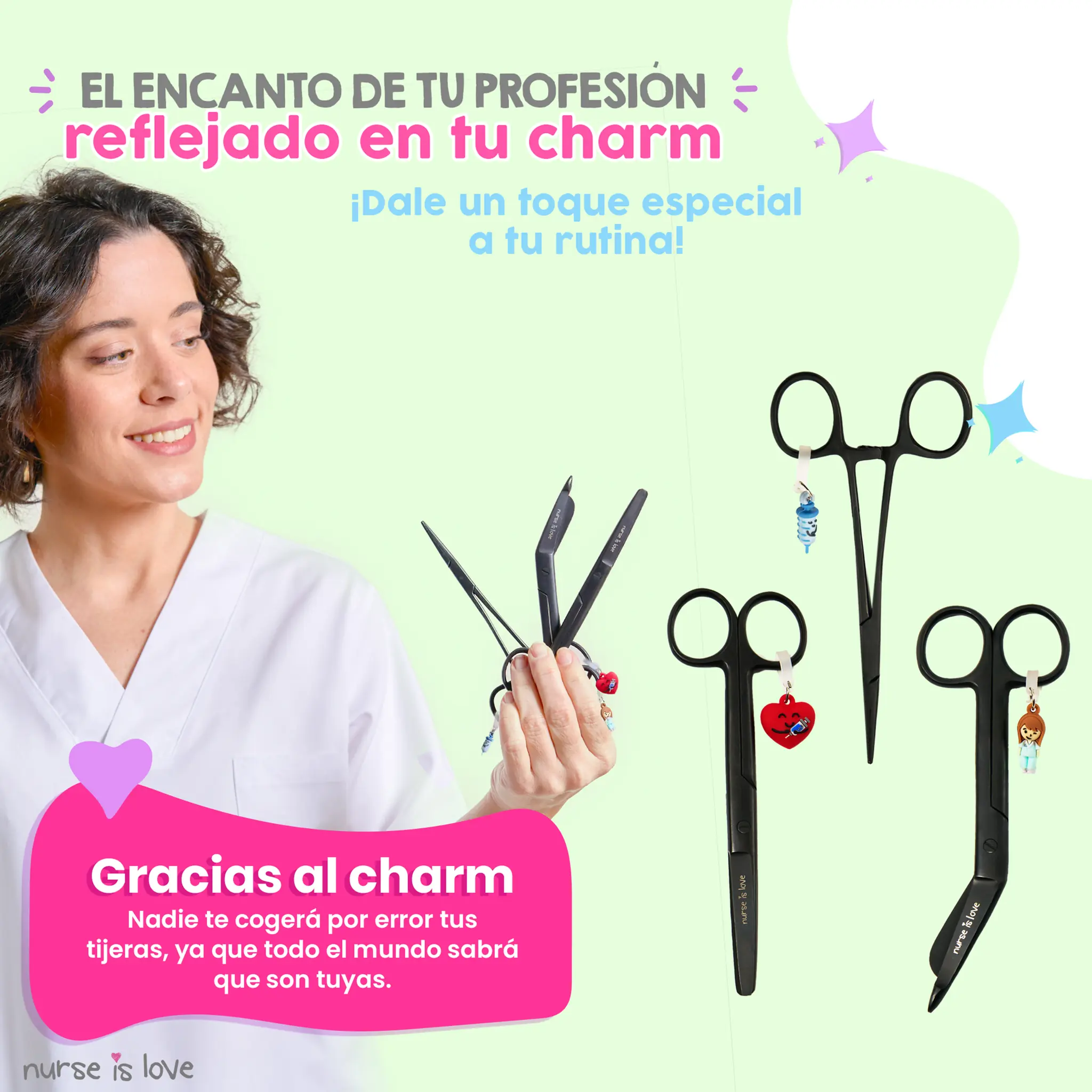 Set de Tijeras de Enfermería y Pinzas Kocher Black