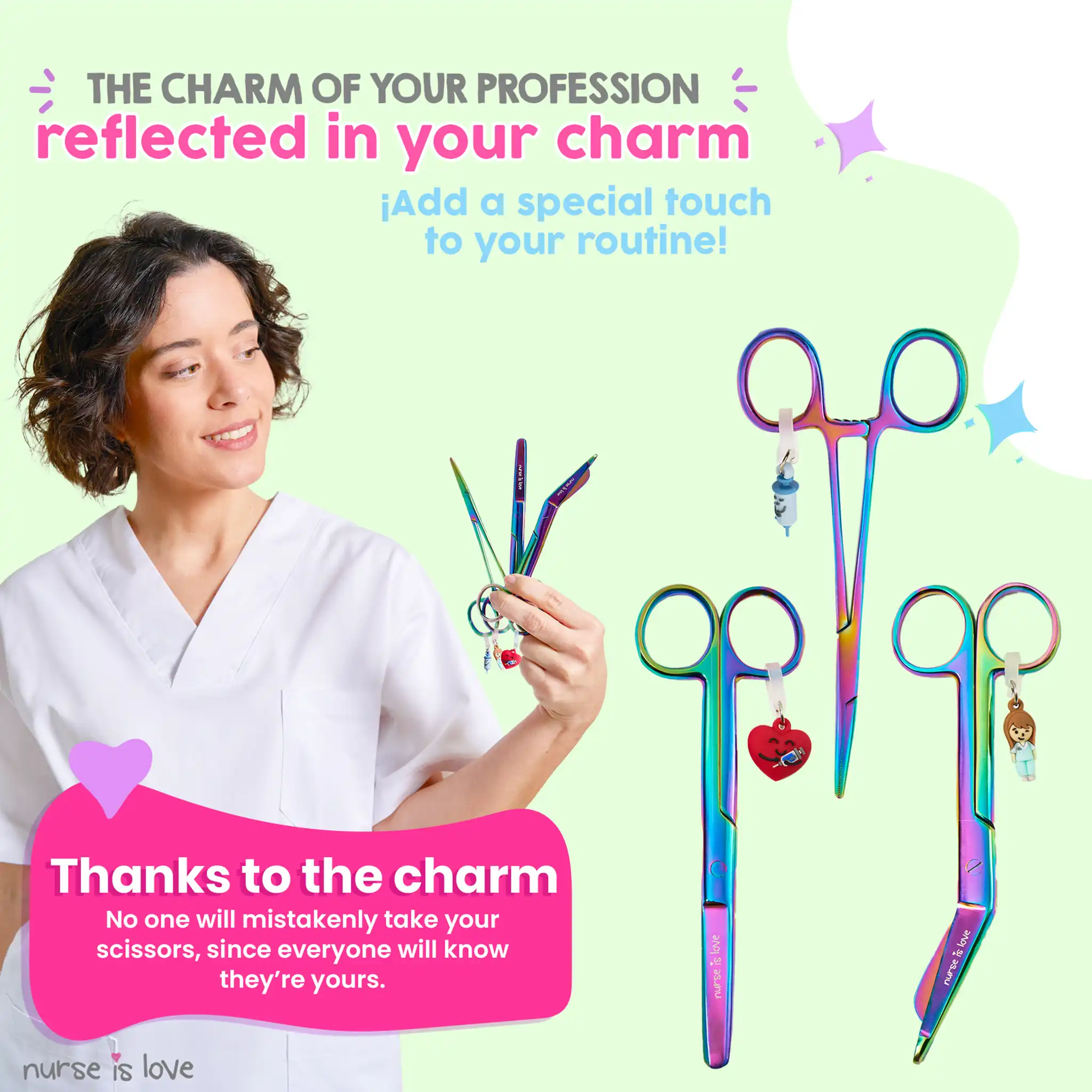 Chromium Nursing Scissors and Kocher Forceps Set