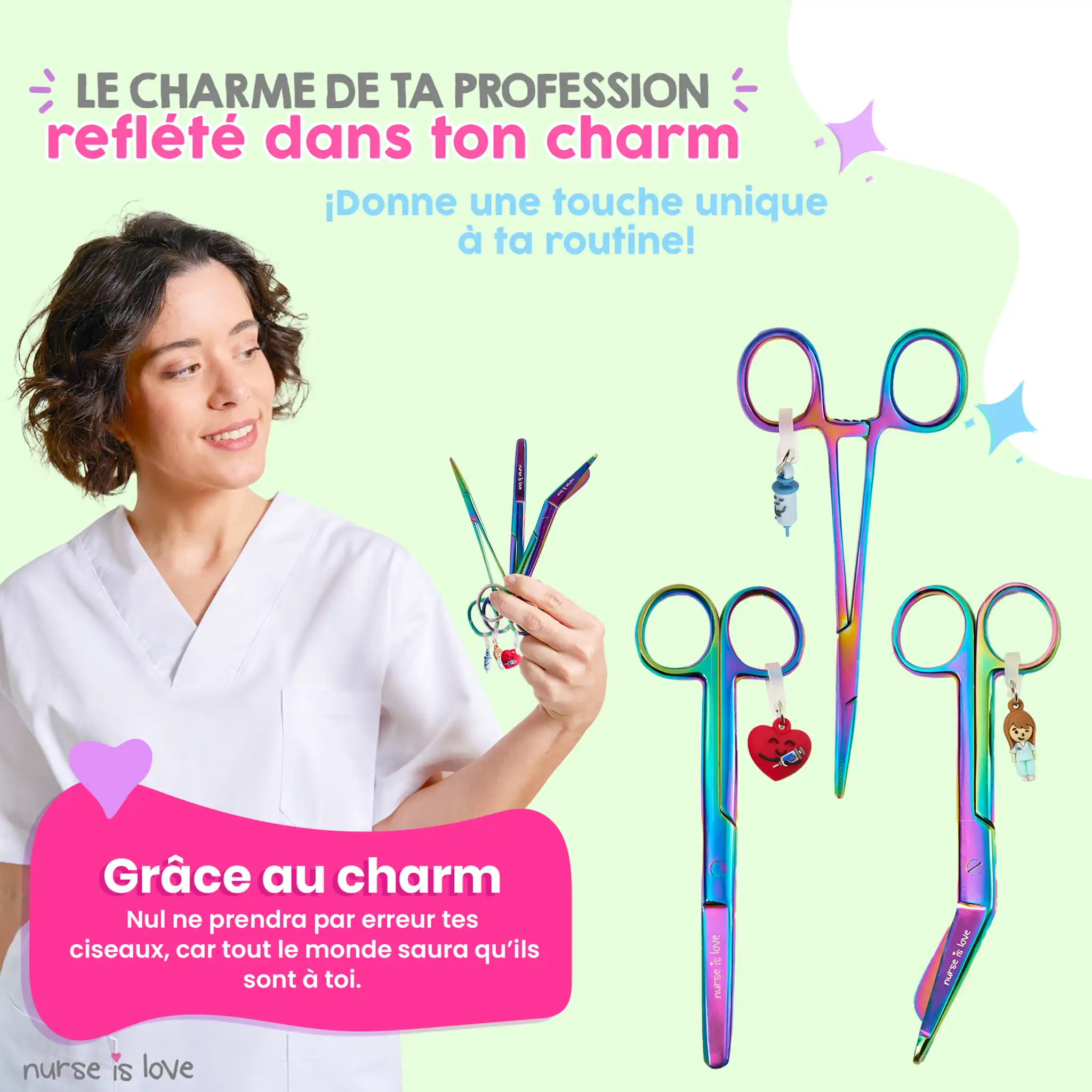 Set de Ciseaux Infirmiers et Pinces Kocher Chromium