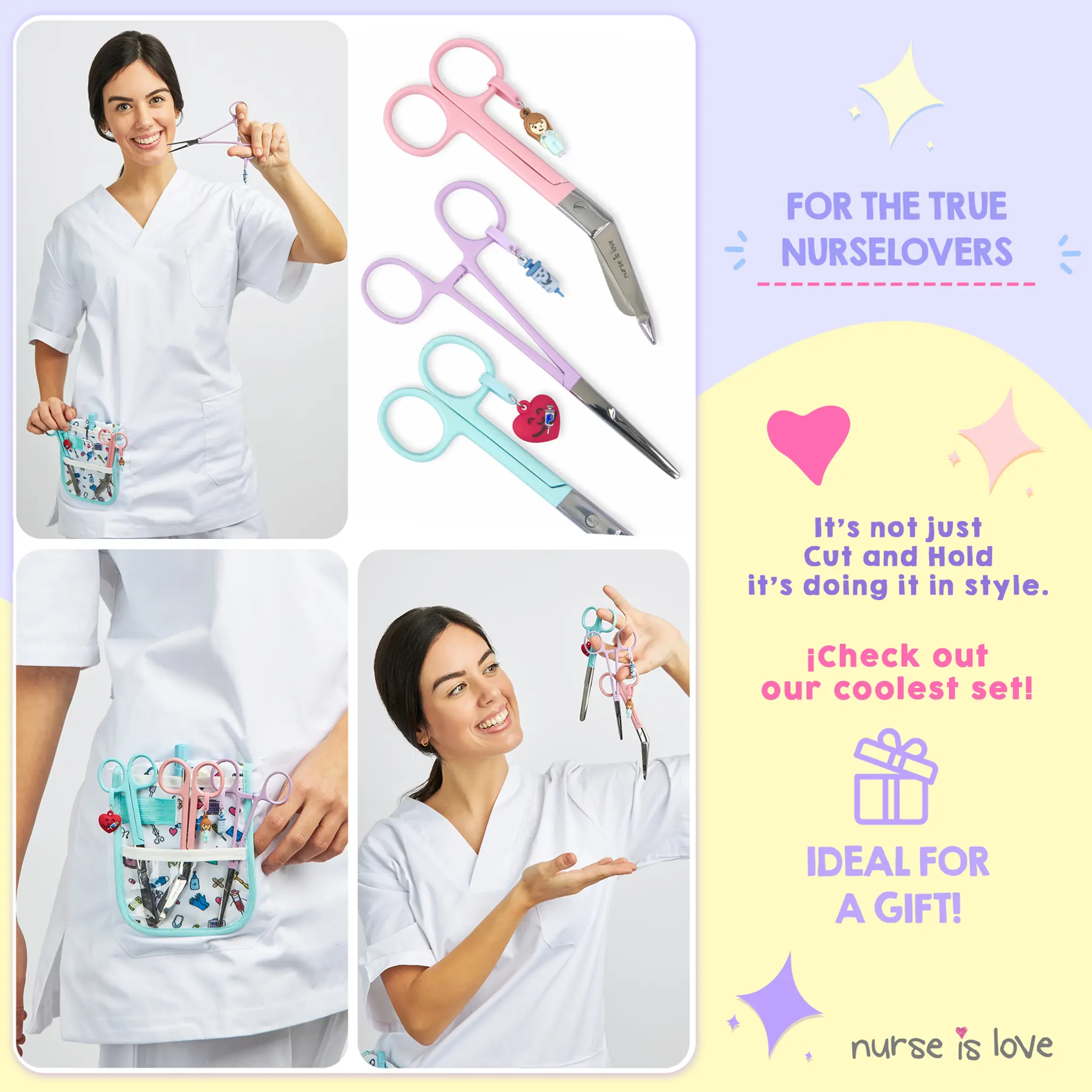 Nursing Scissors and Kocher Forceps Set