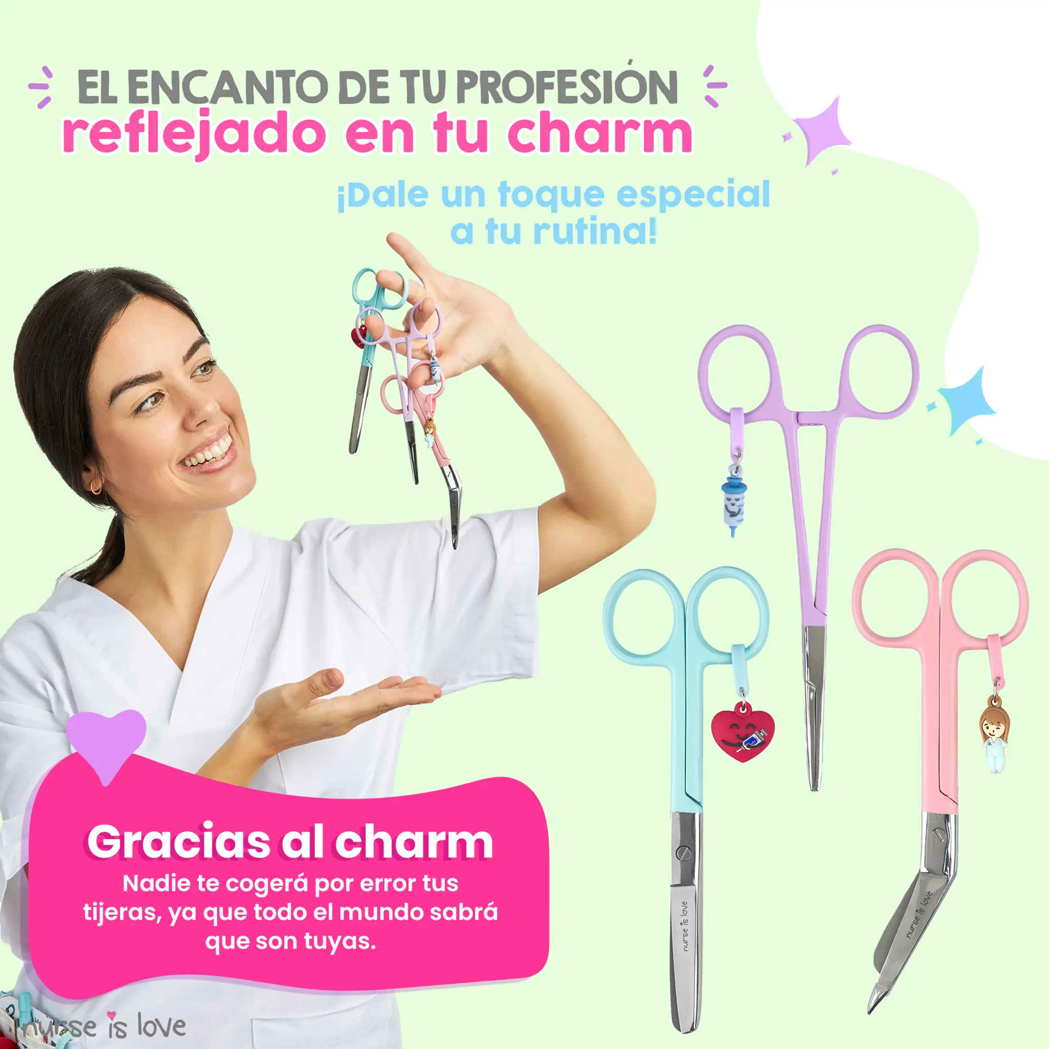 Set de Tijeras de Enfermería y Pinzas Kocher