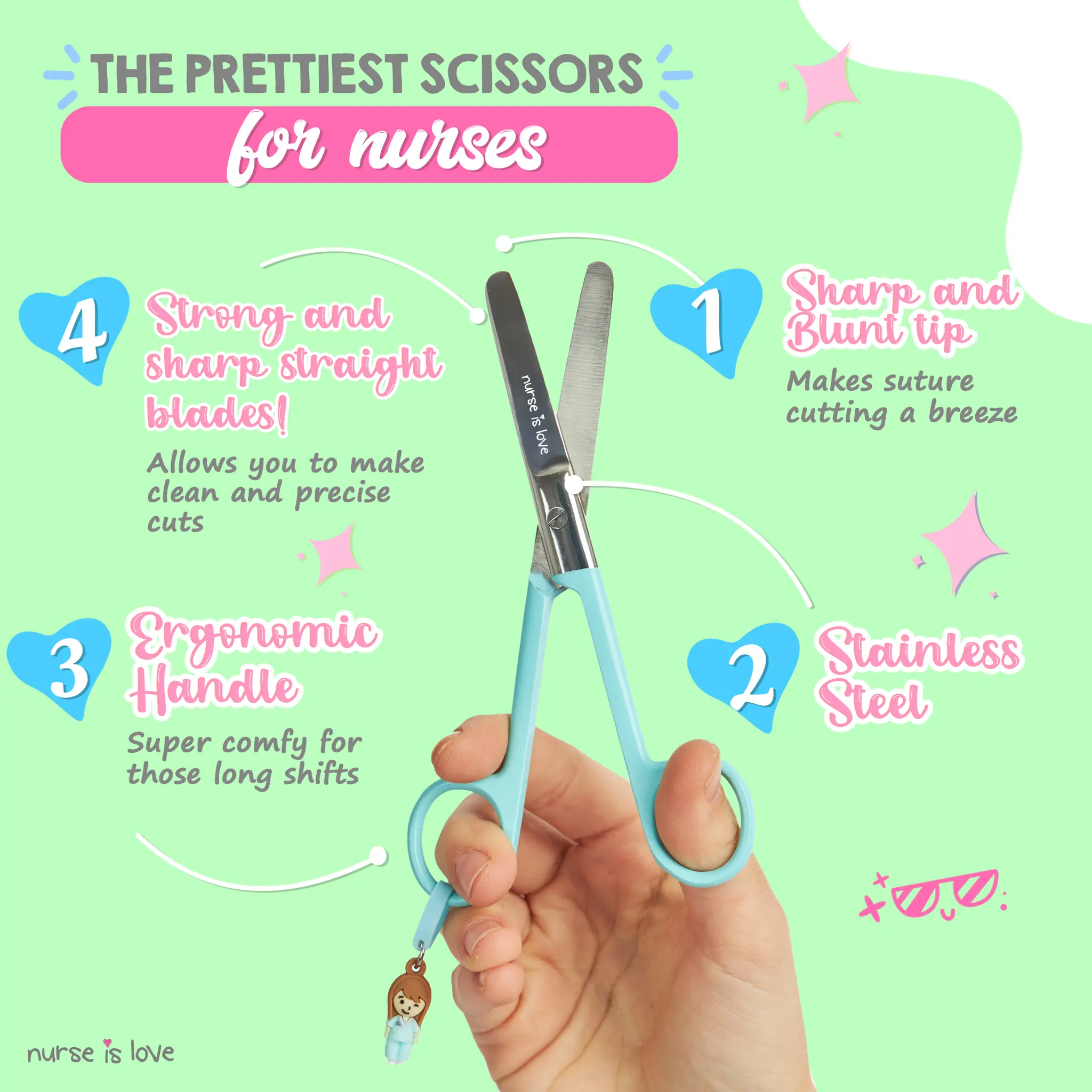 Mayo Aqua Nursing Scissors