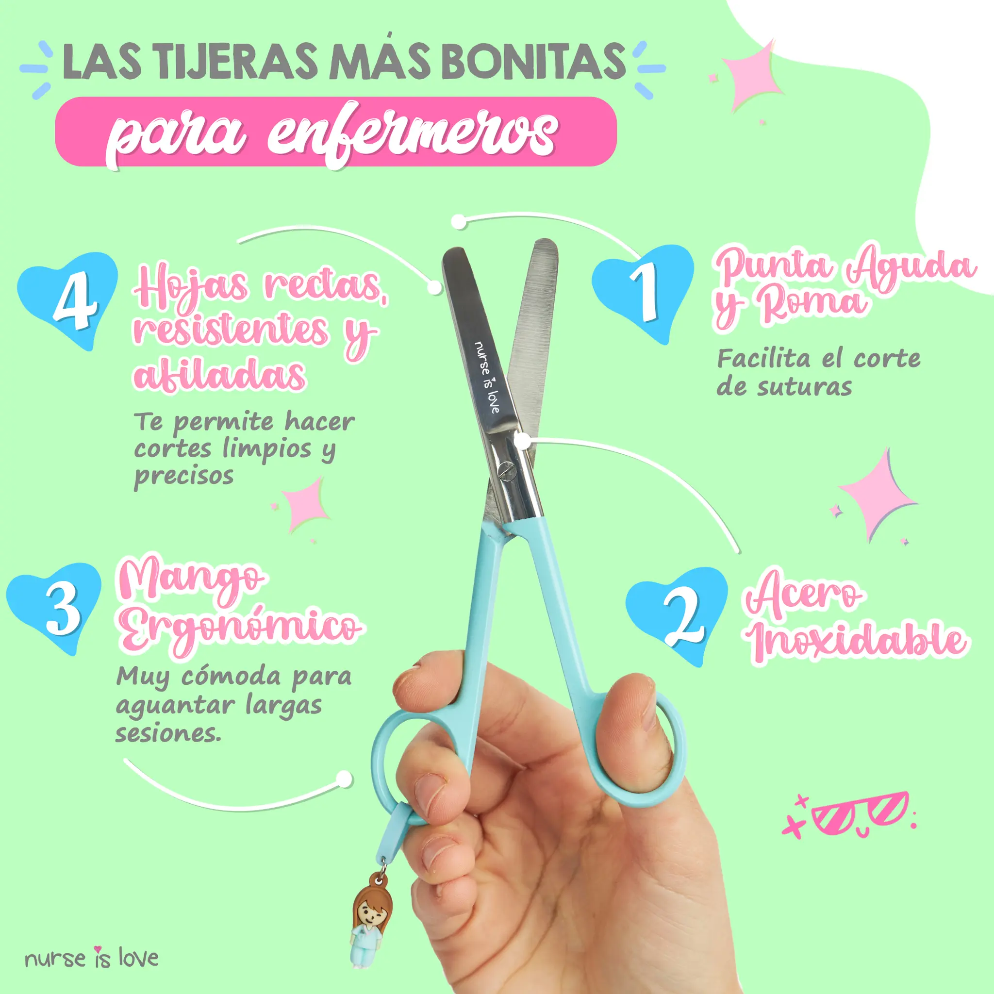 Tijeras Enfermería Mayo Aqua
