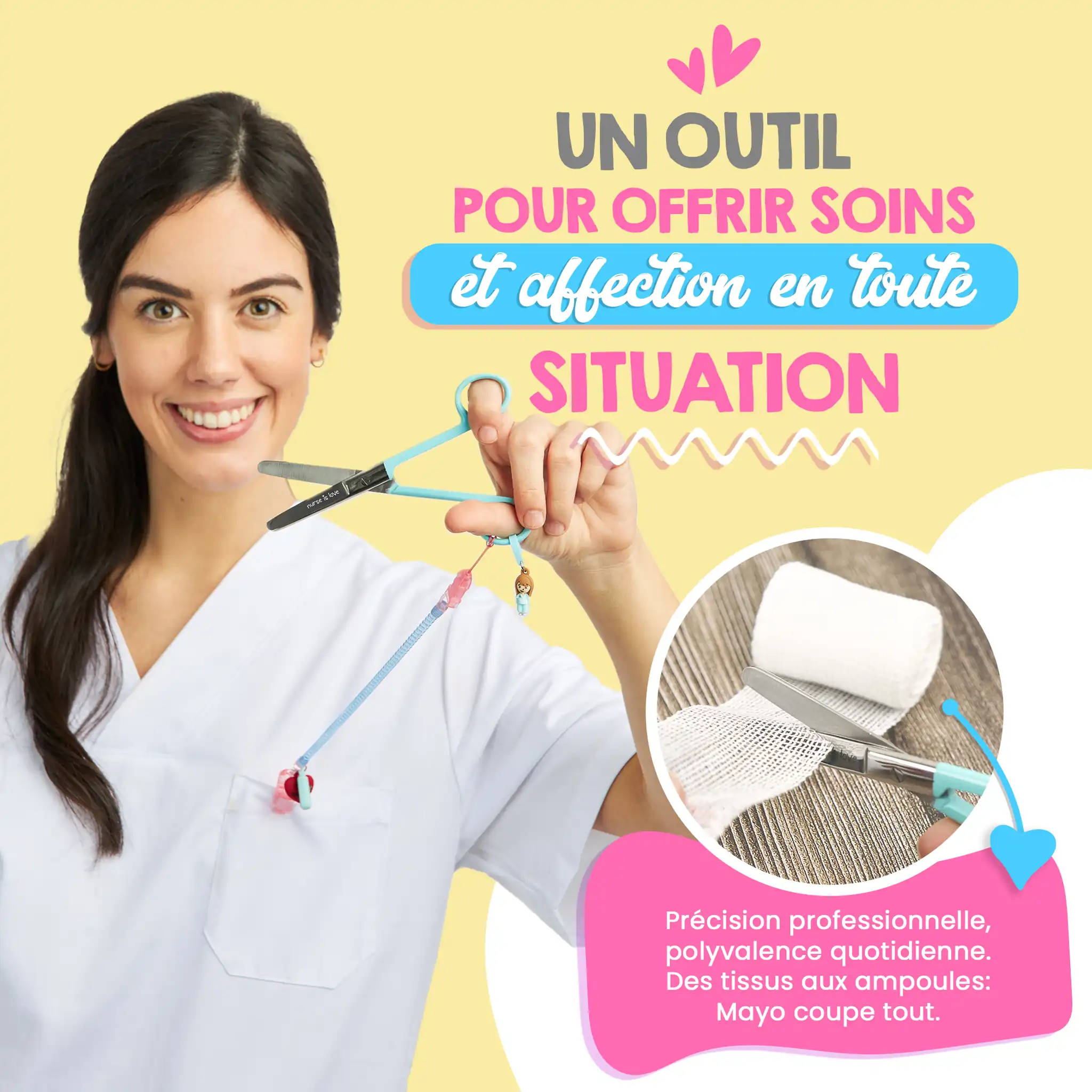 Ciseaux d’Infirmier Mayo Aqua
