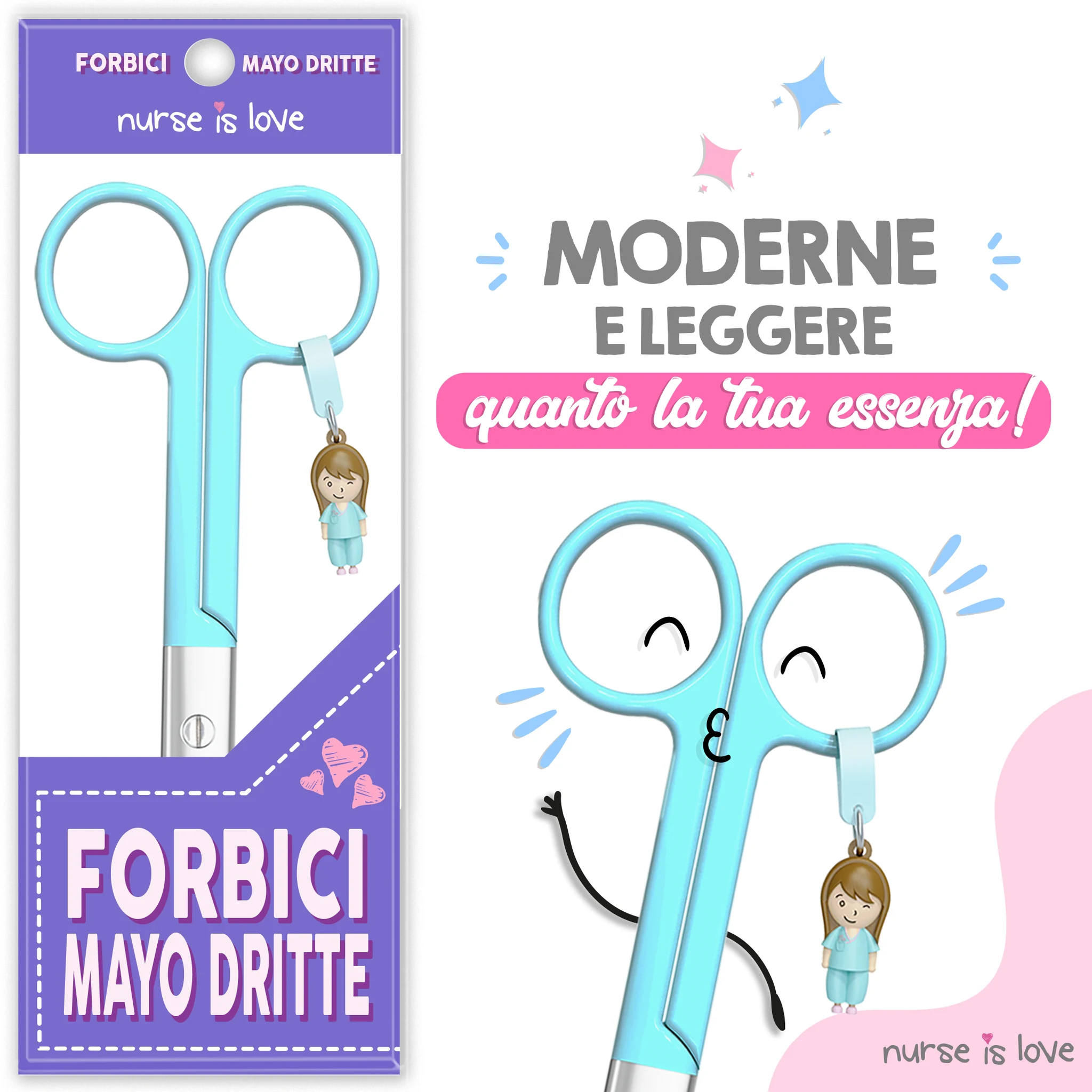 Forbici Infermieristiche Mayo Aqua