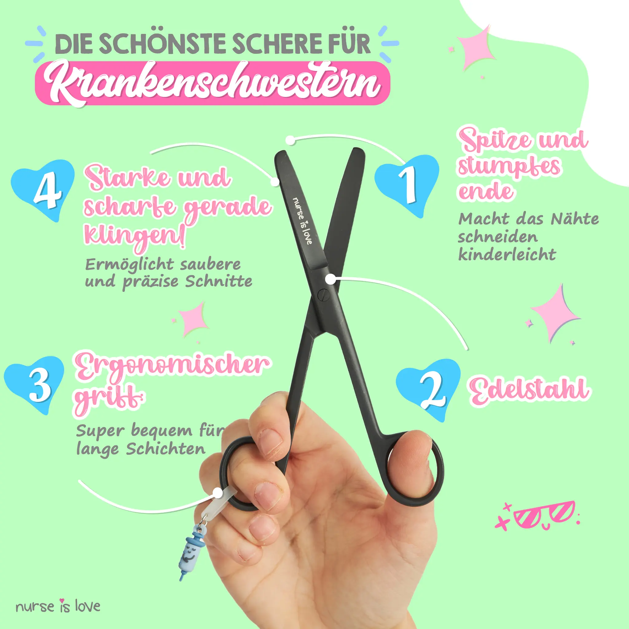 Mayo Black Krankenpflegeschere