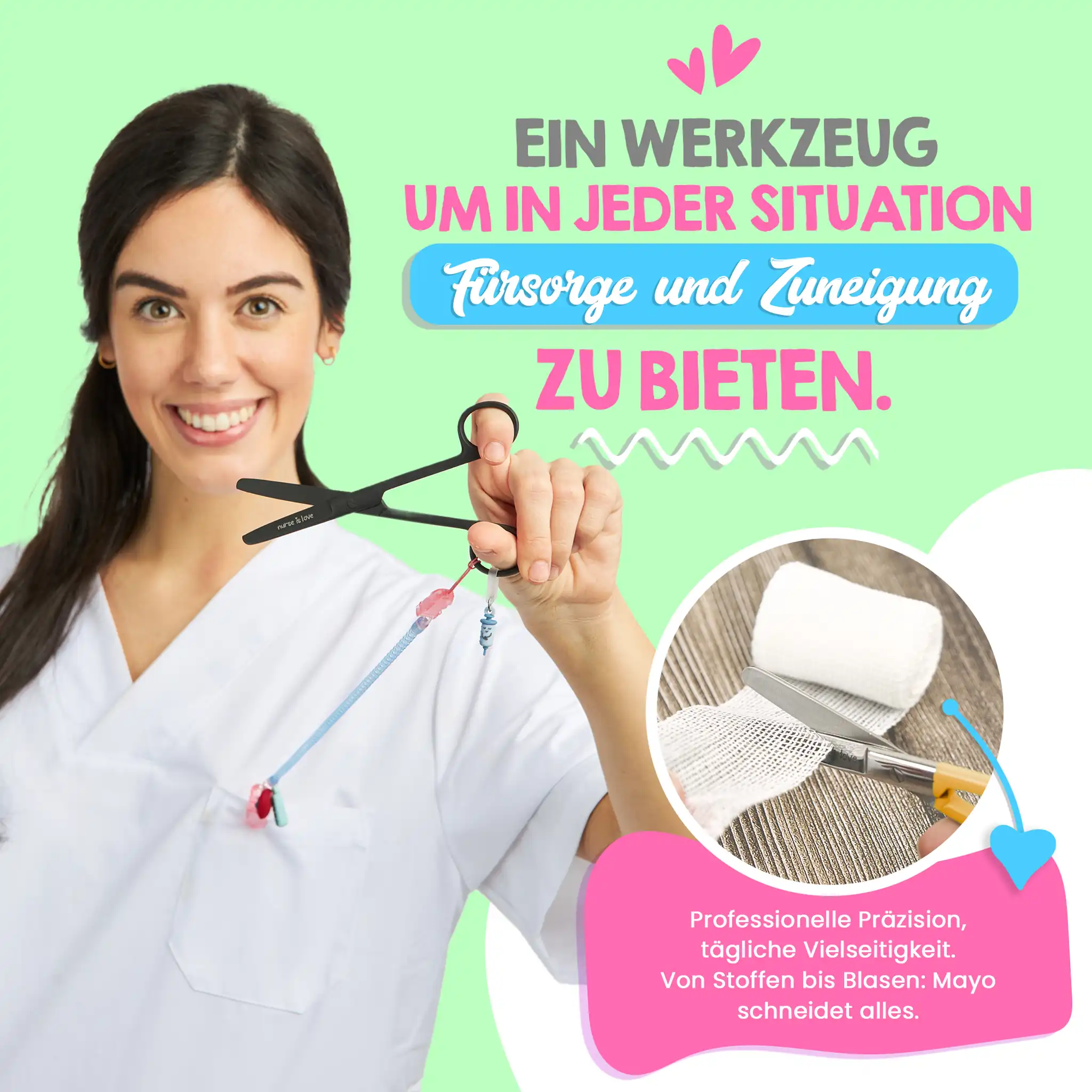 Mayo Black Krankenpflegeschere