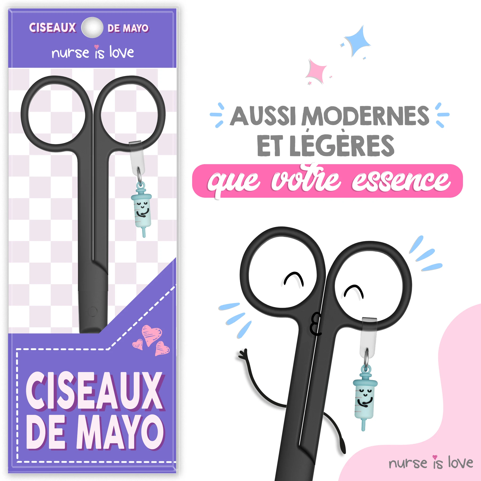 Ciseaux d’Infirmier Mayo Noir