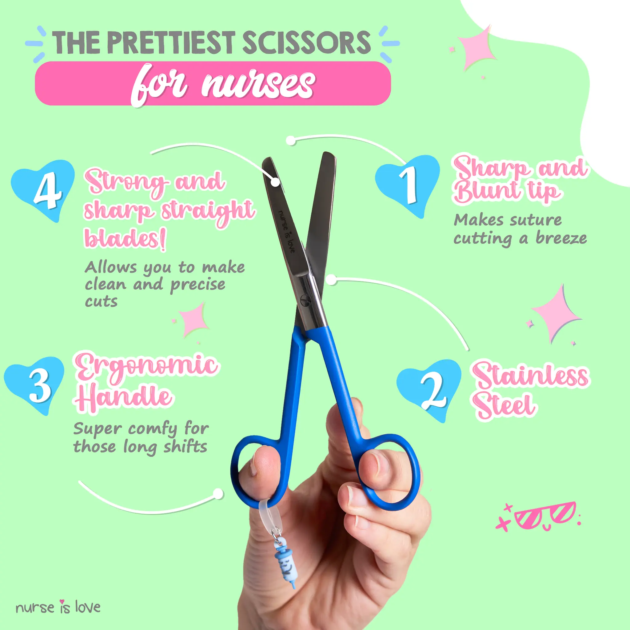 Mayo Blue Nursing Scissors