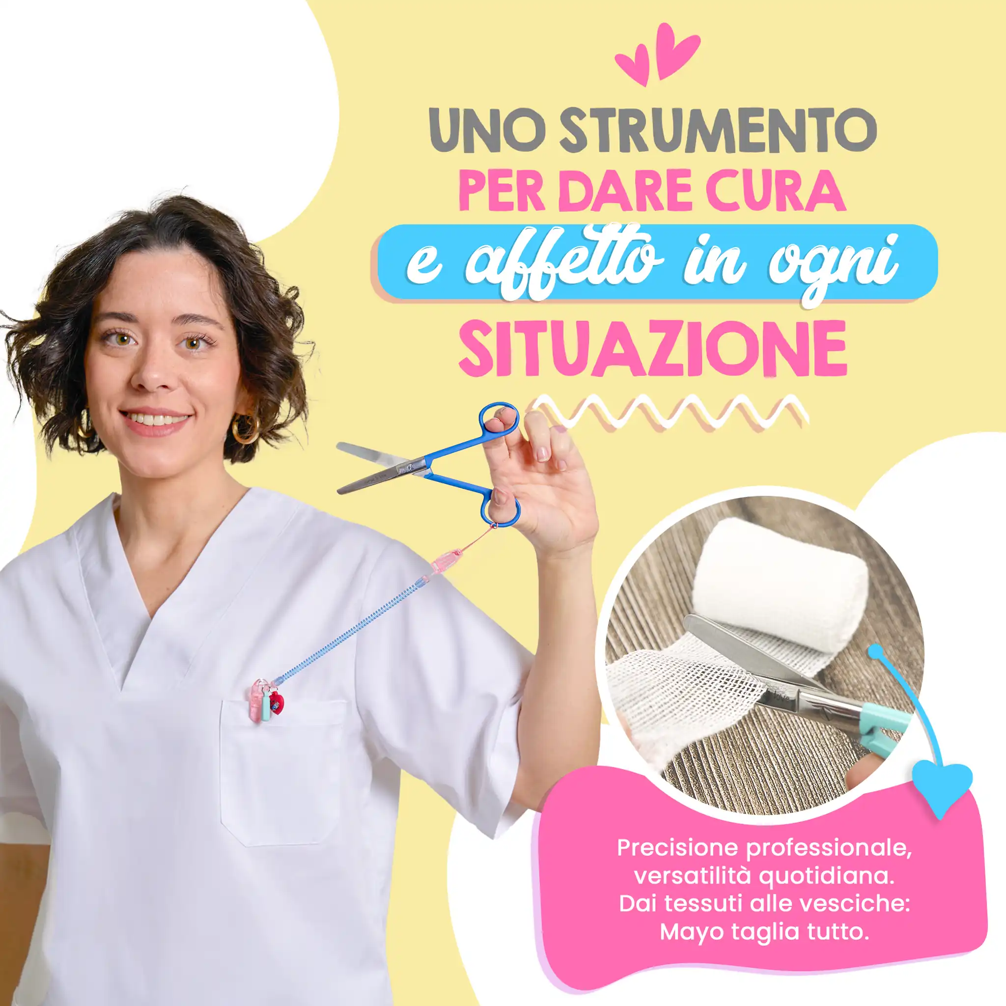 Forbici da Infermiera Mayo Blu