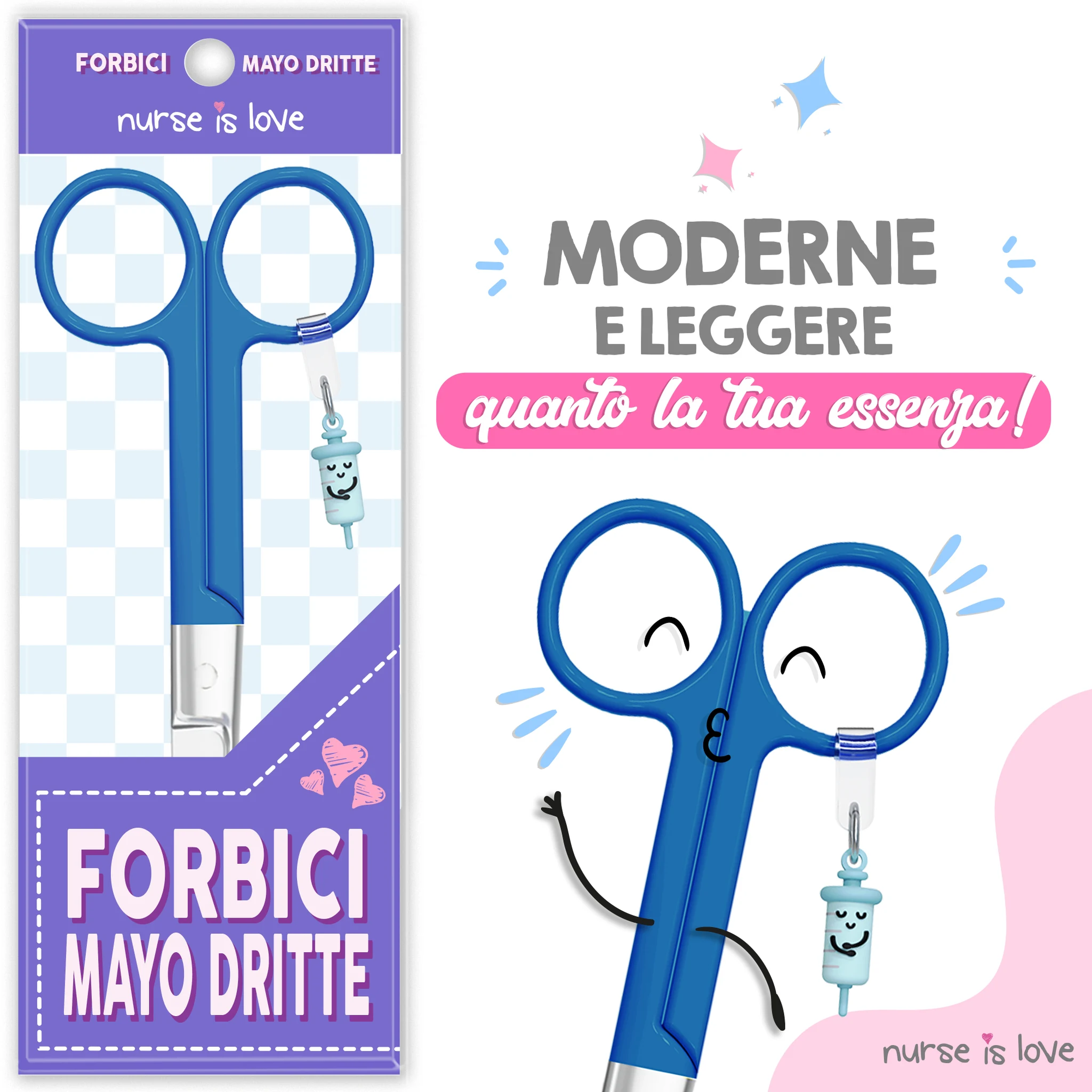 Forbici da Infermiera Mayo Blu