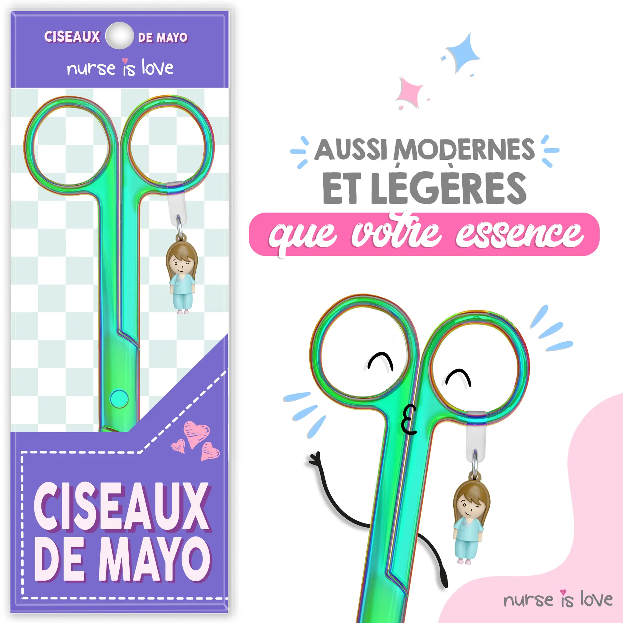 Ciseaux d’Infirmier Mayo Cromium Vert