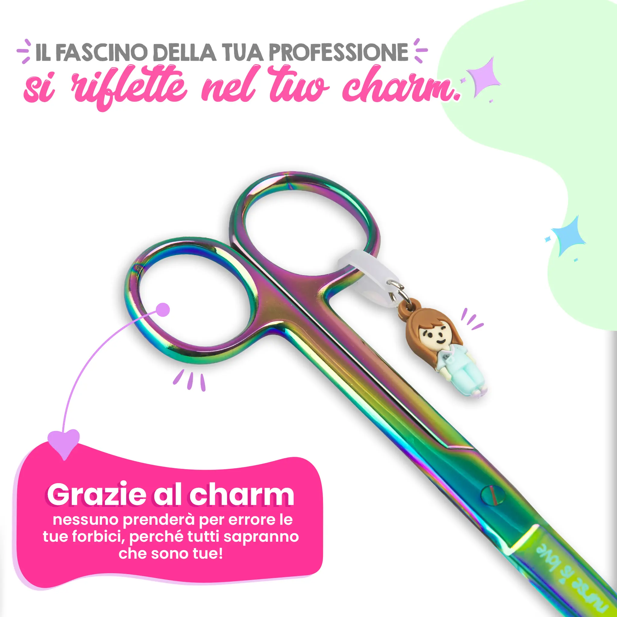 Forbici Infermieristiche Mayo Cromium Verde