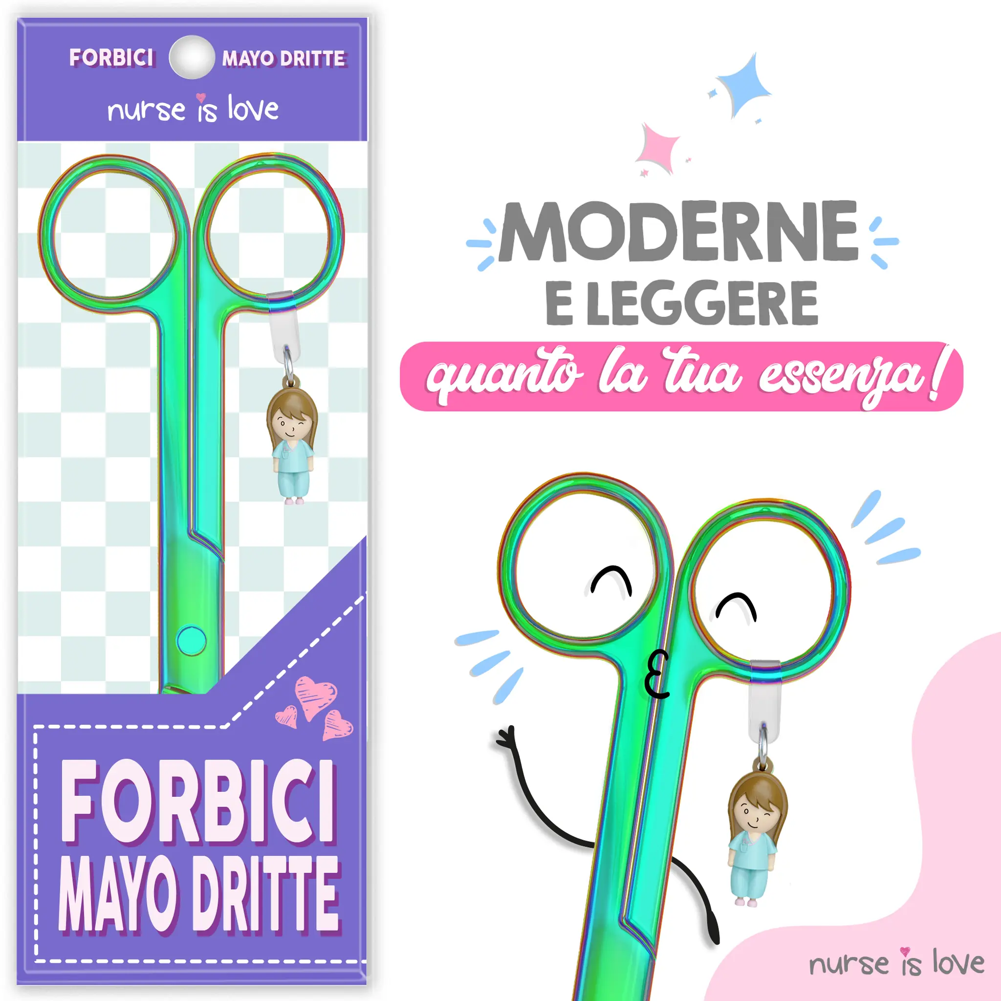 Forbici Infermieristiche Mayo Cromium Verde