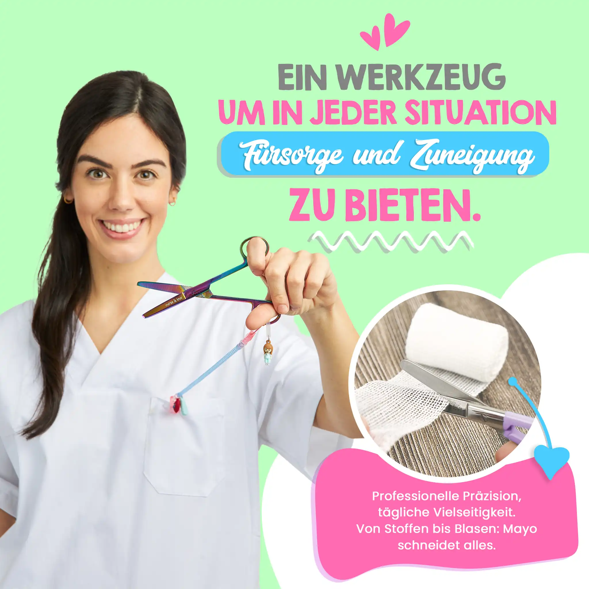 Mayo-Chrom-Schere für die Krankenpflege