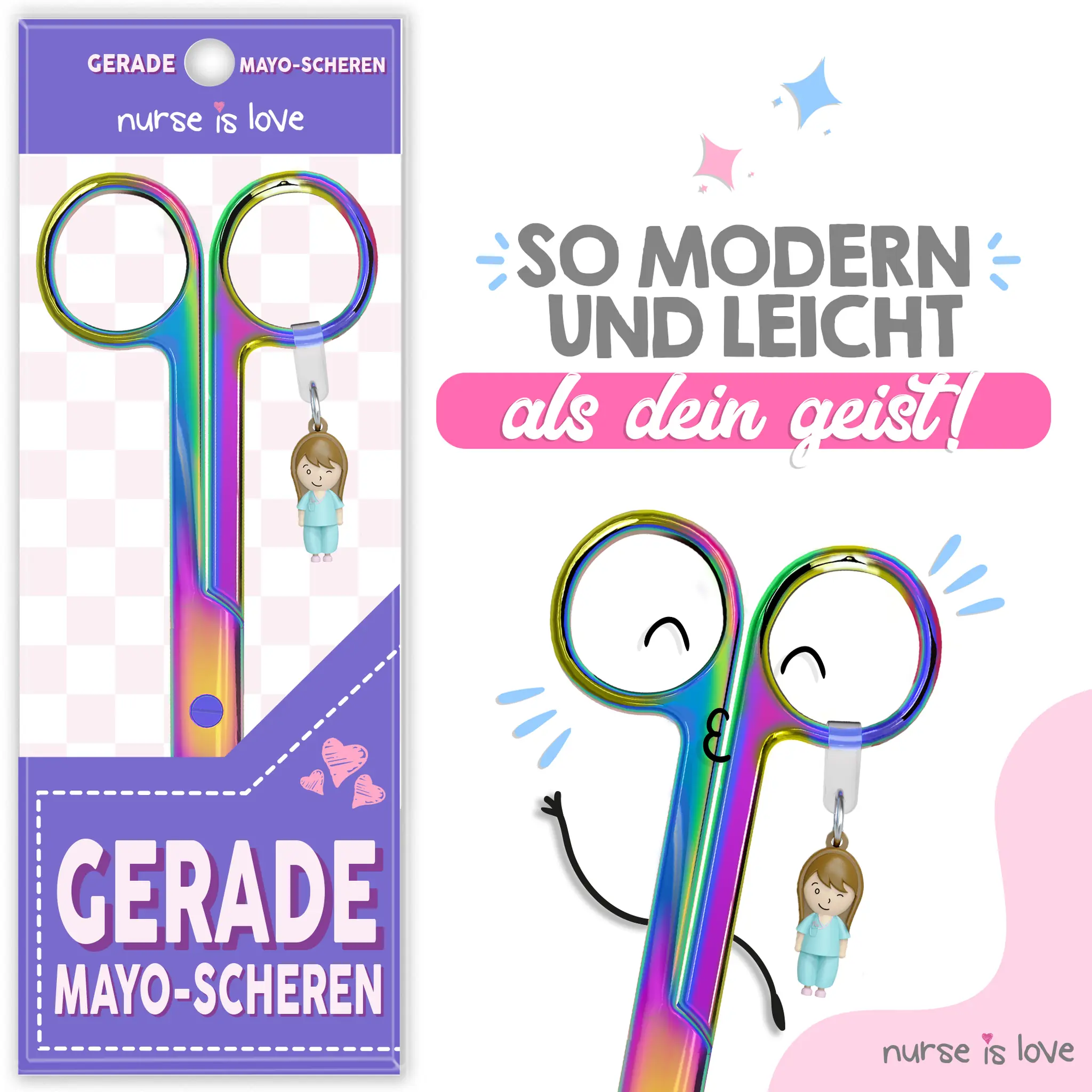 Mayo-Chrom-Schere für die Krankenpflege