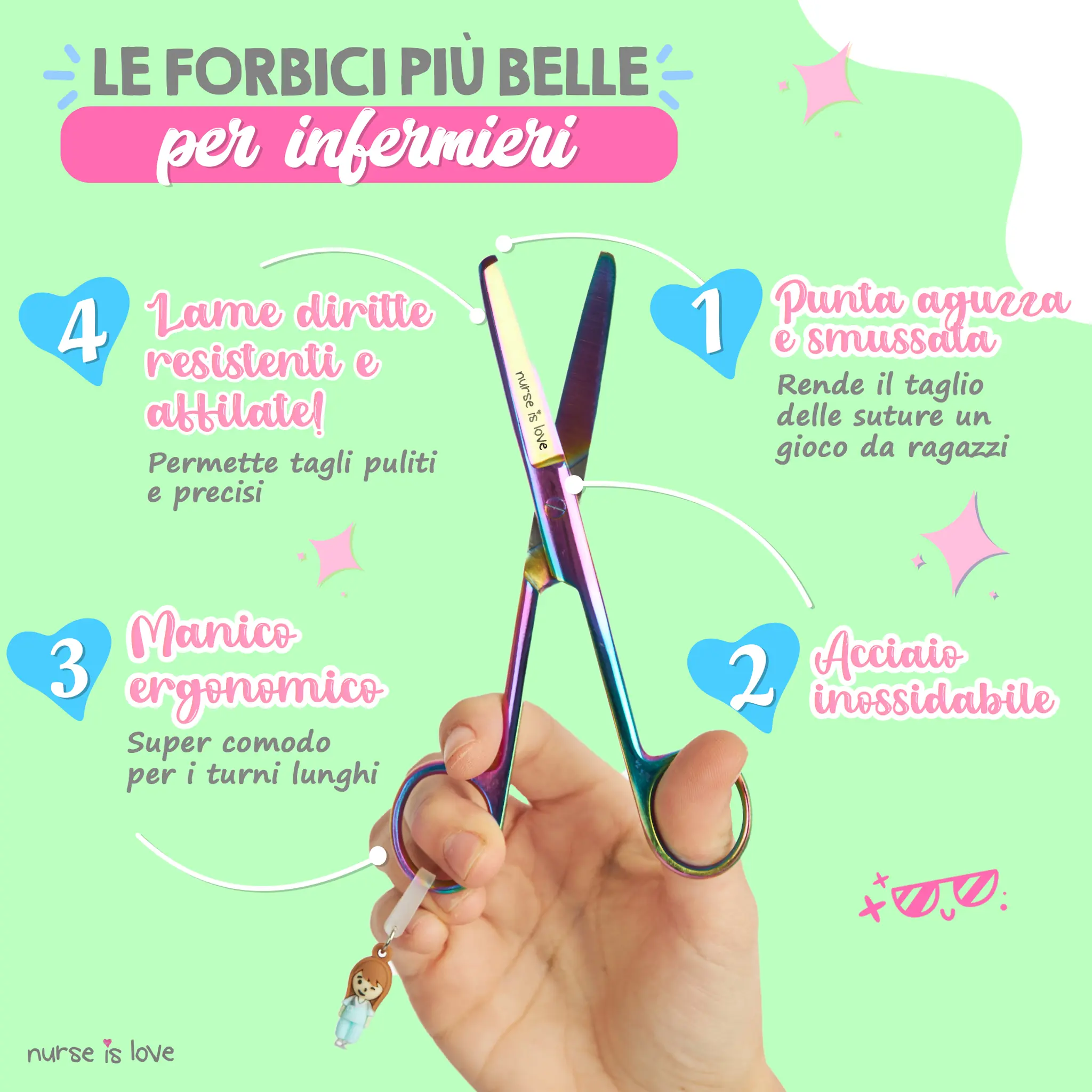 Forbici Infermieristiche Mayo Cromium