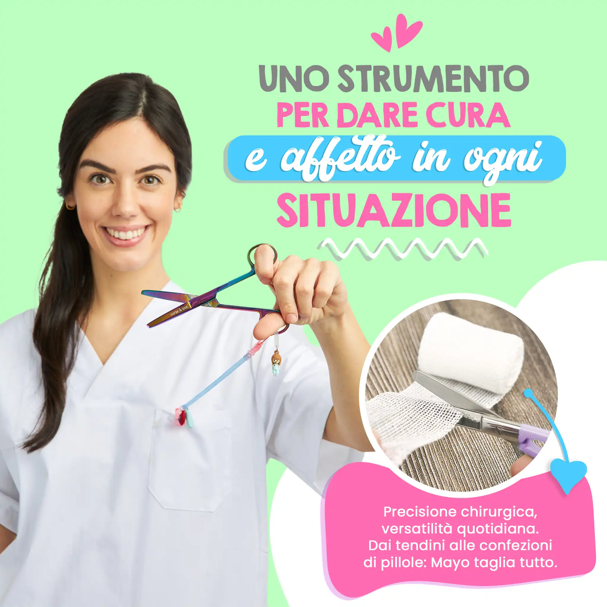 Forbici Infermieristiche Mayo Cromium