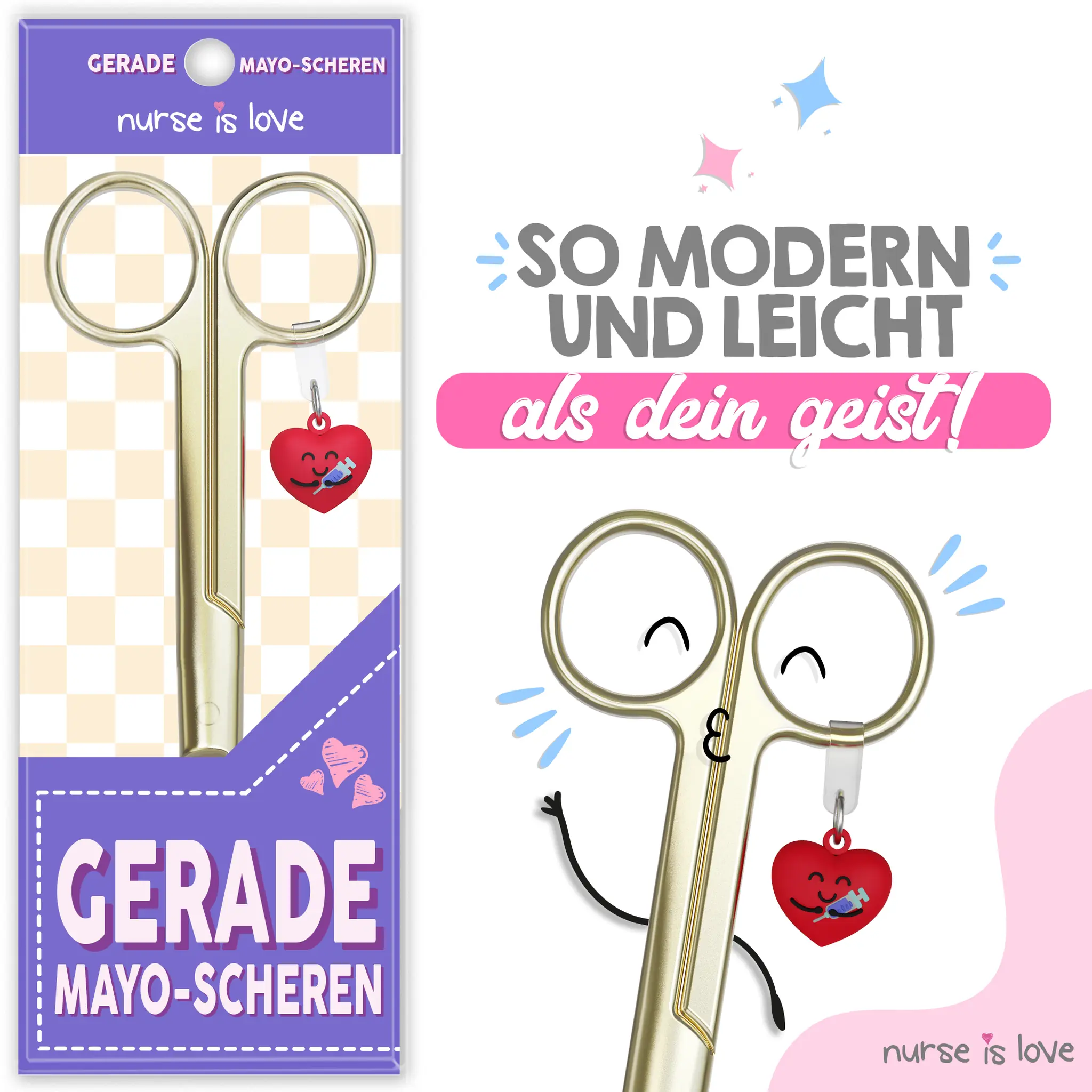 Mayo Gold-Schere für die Krankenpflege
