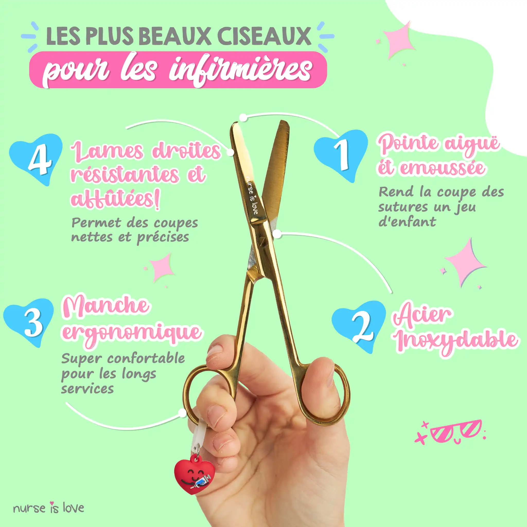 Ciseaux d’Infirmier Mayo Or