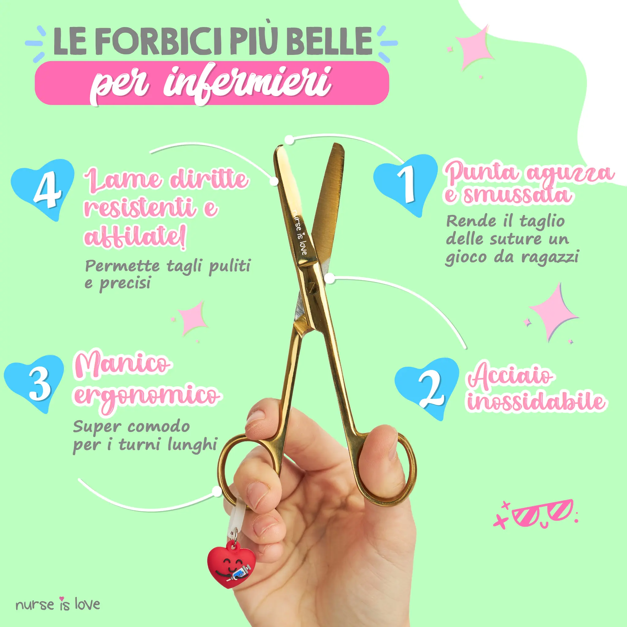 Forbici Infermieristiche Mayo Gold