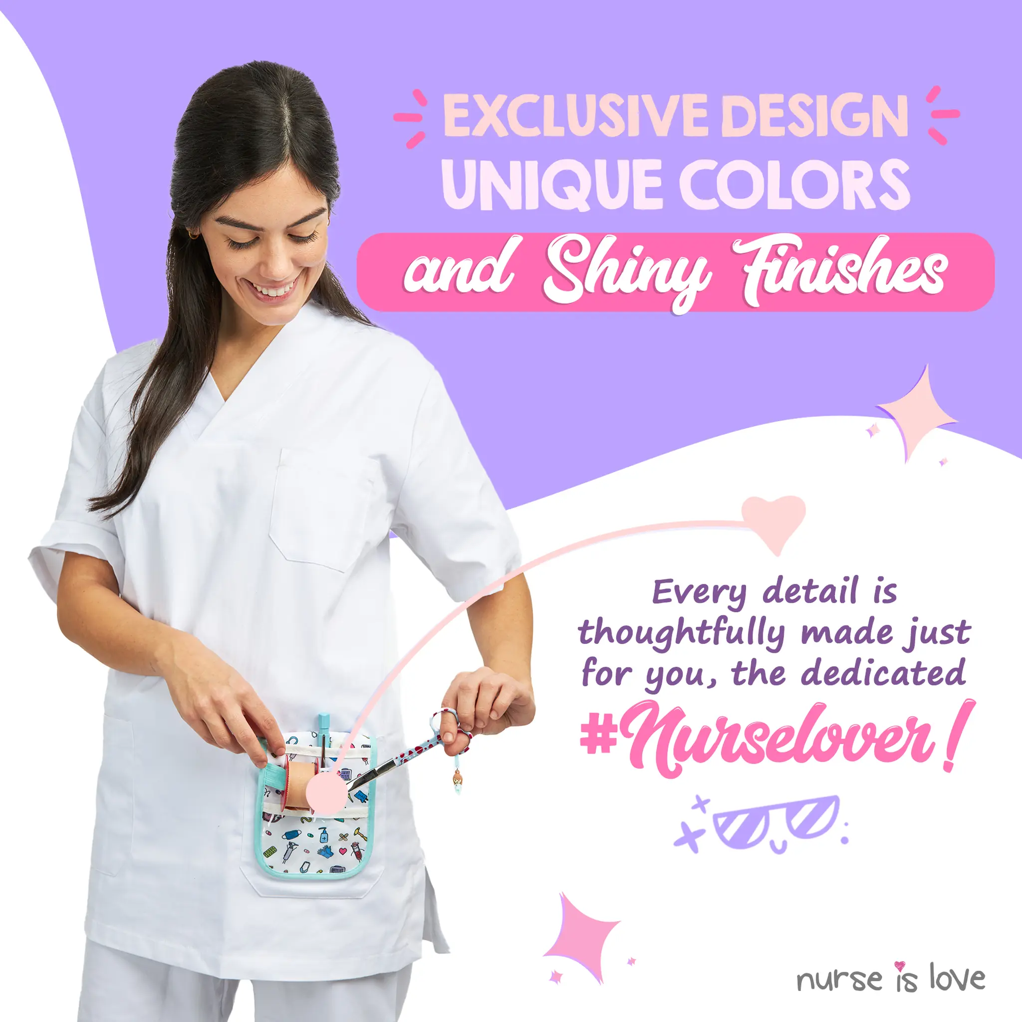Mayo Blue Hearts Nursing Scissors