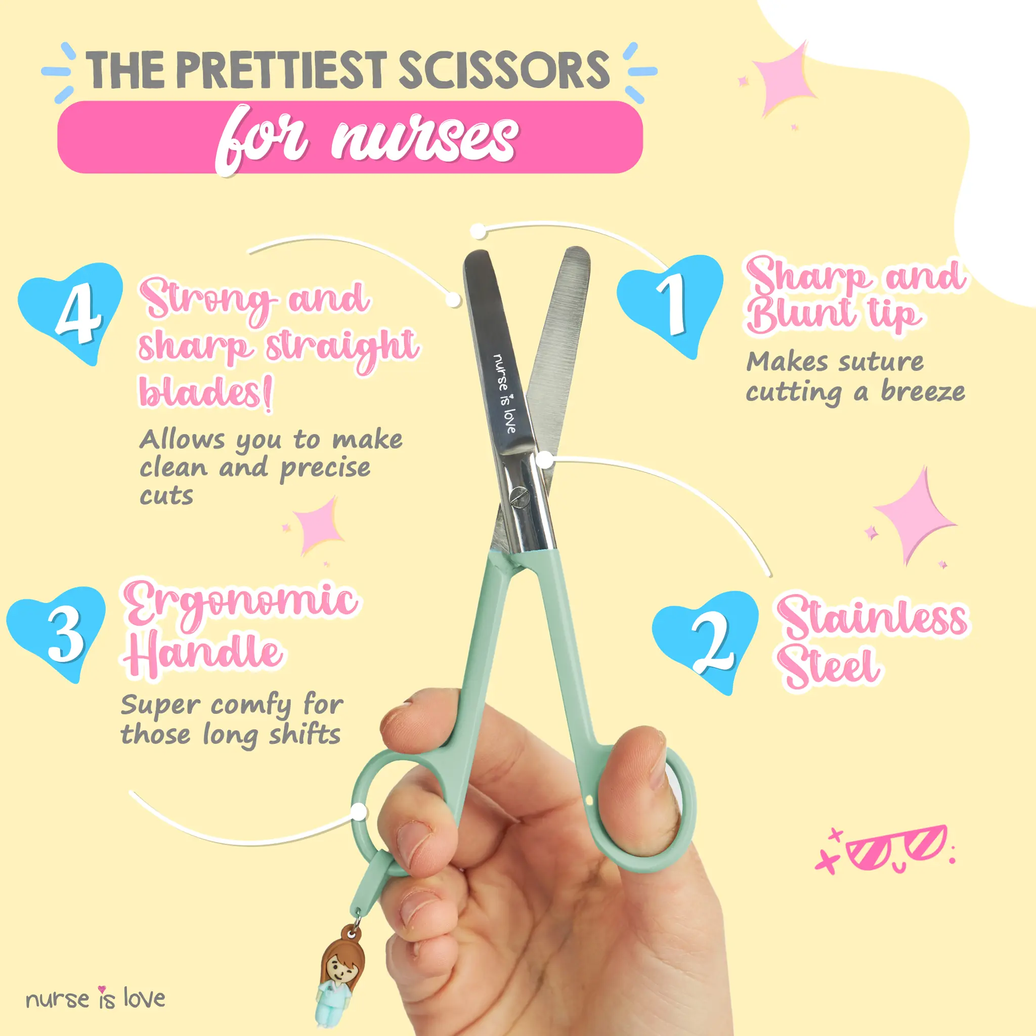 Mayo Green Nursing Scissors